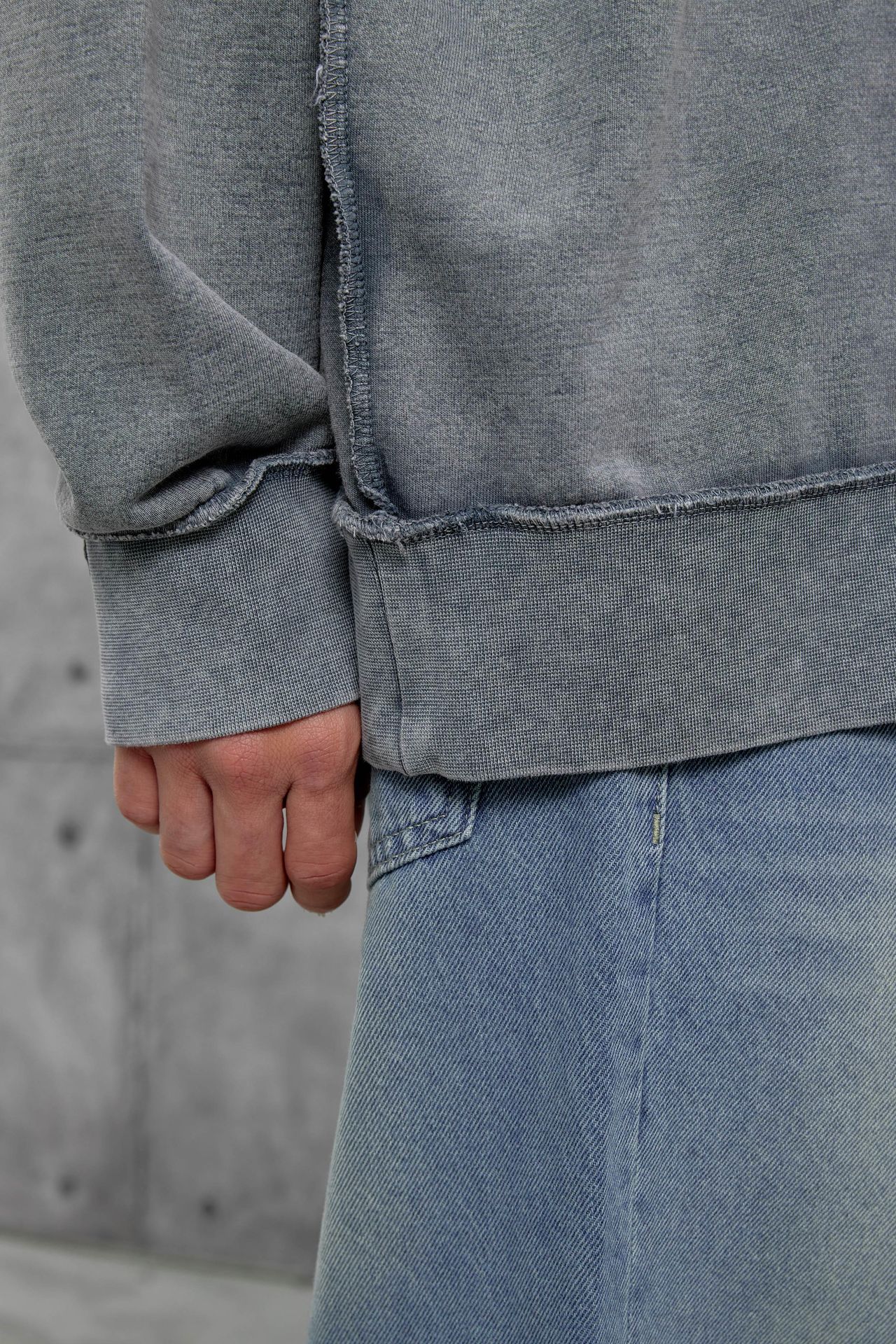 NOMARC Baskılı Oversize Bisiklet Yaka Sweatshirt 2