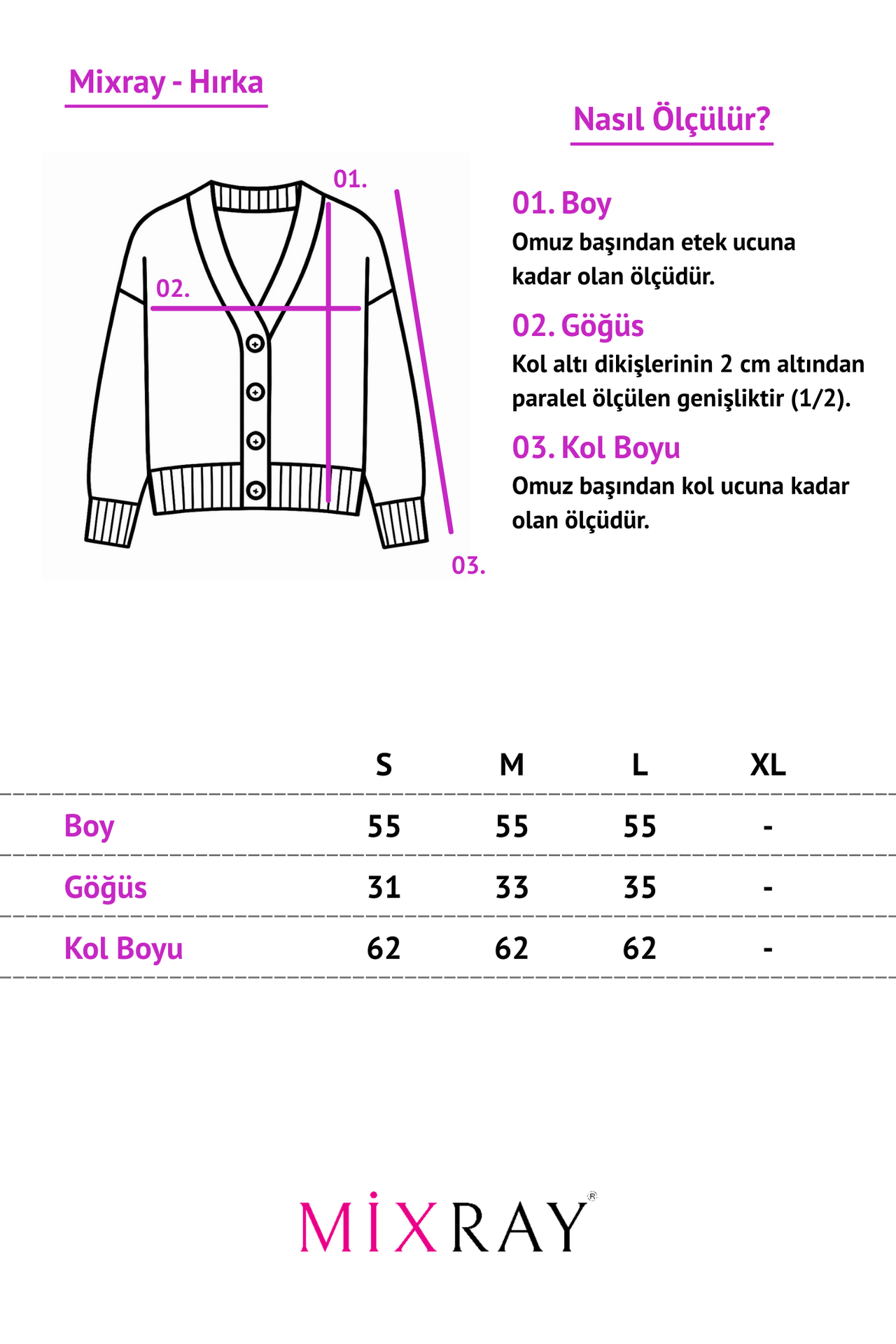 MIXRAY Ribbed Knit Buttoned Cardigan
