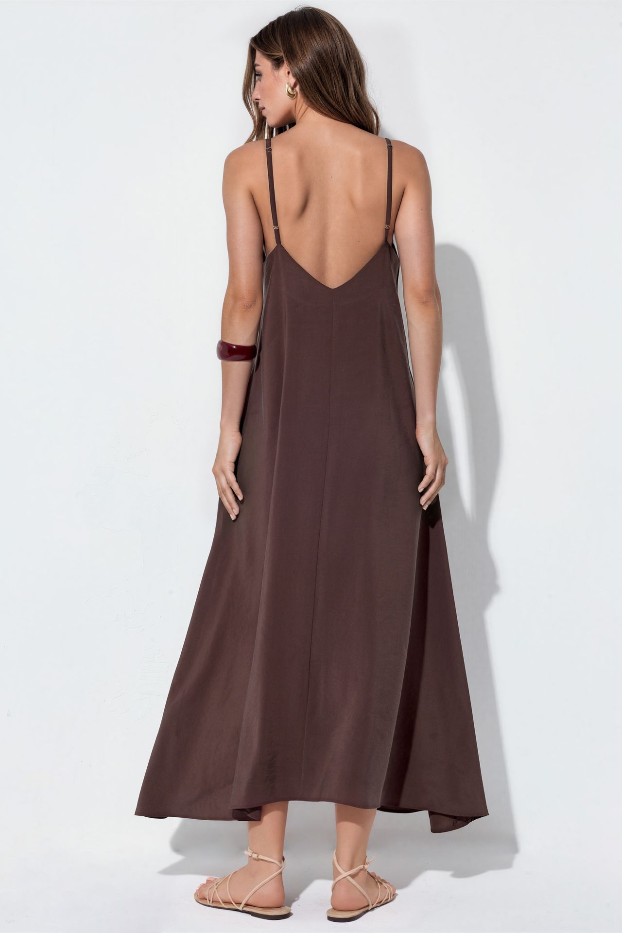 BUSEM Sleeveless Satin Maxi Dress 3