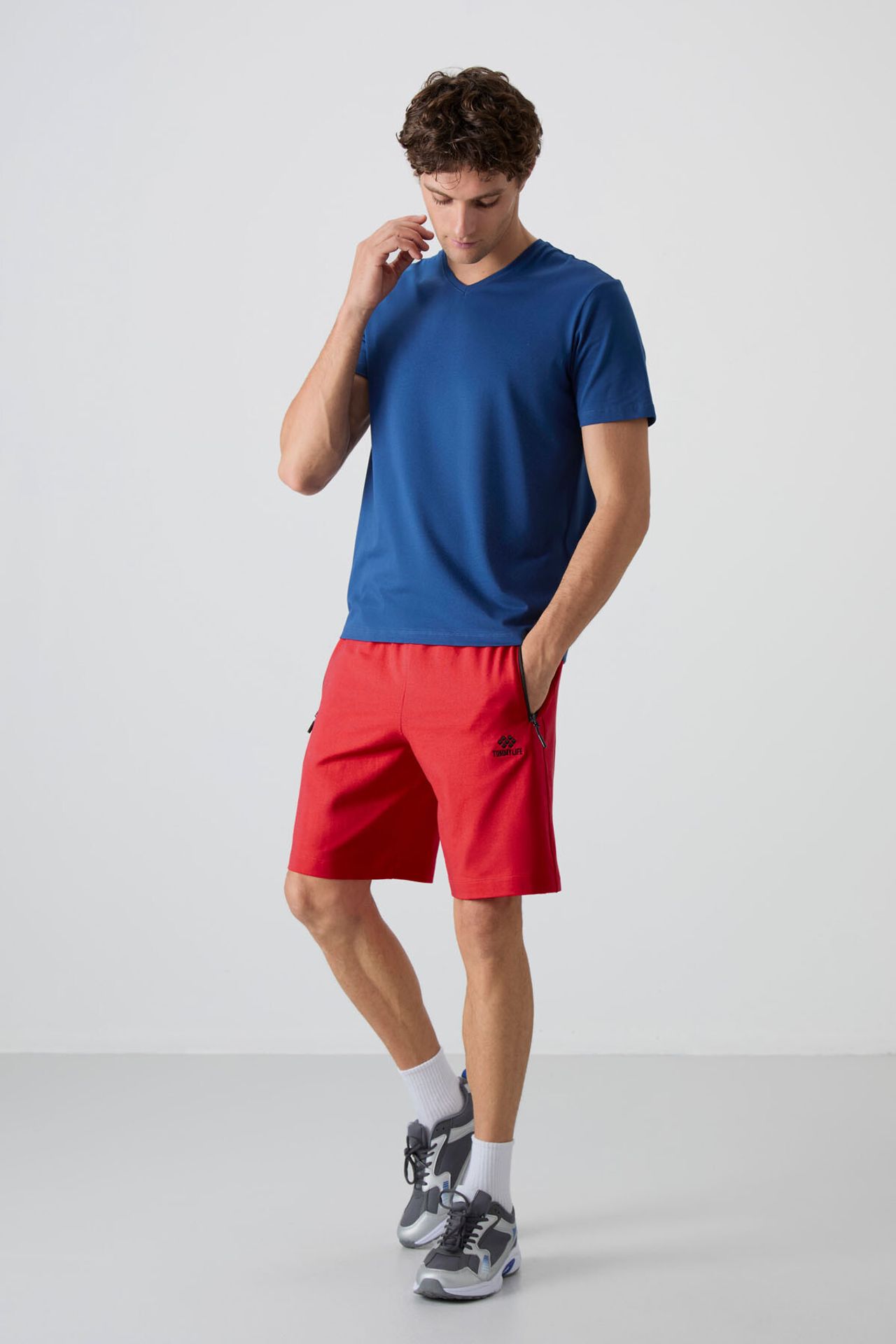 TOMMY Men's Regular-fit Knit Sweat Shorts 5