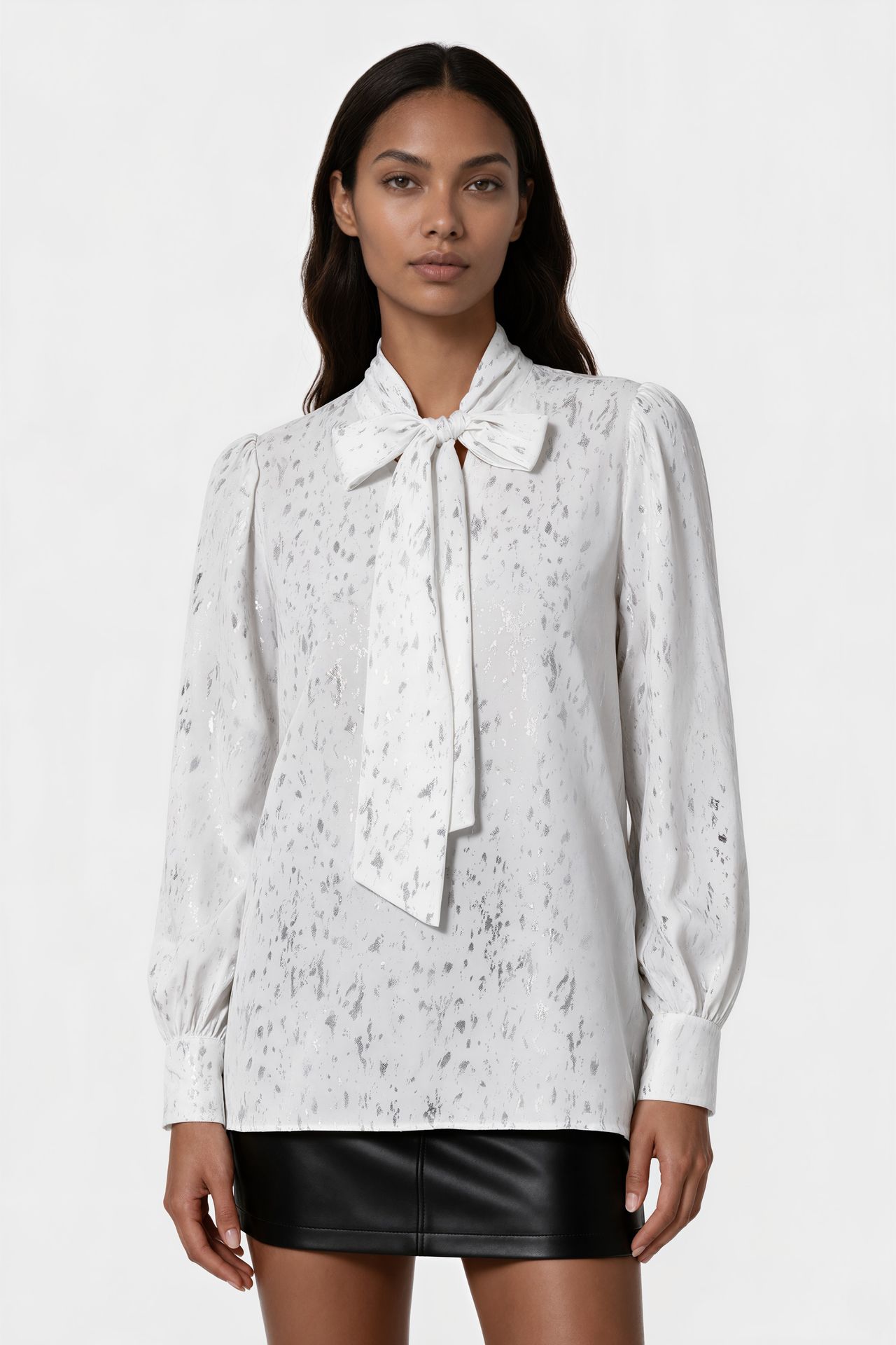 MSN Women's Printed Shirt Collar T-shirt 1