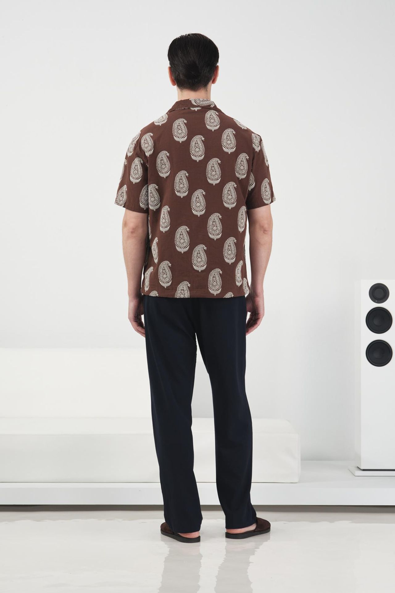 GIESTO Short Sleeve Paisley Print Shirt 4