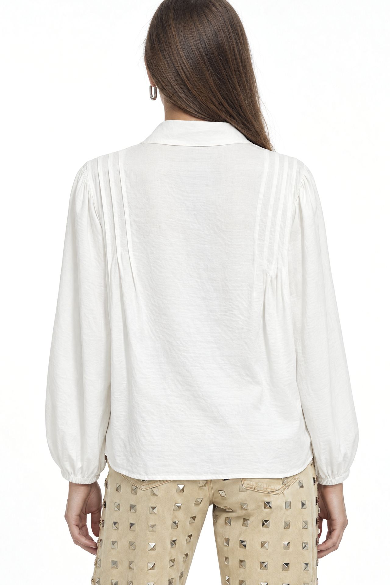 MIXRAY Textured Ribbed Long Sleeve Button-Up Shirt 2