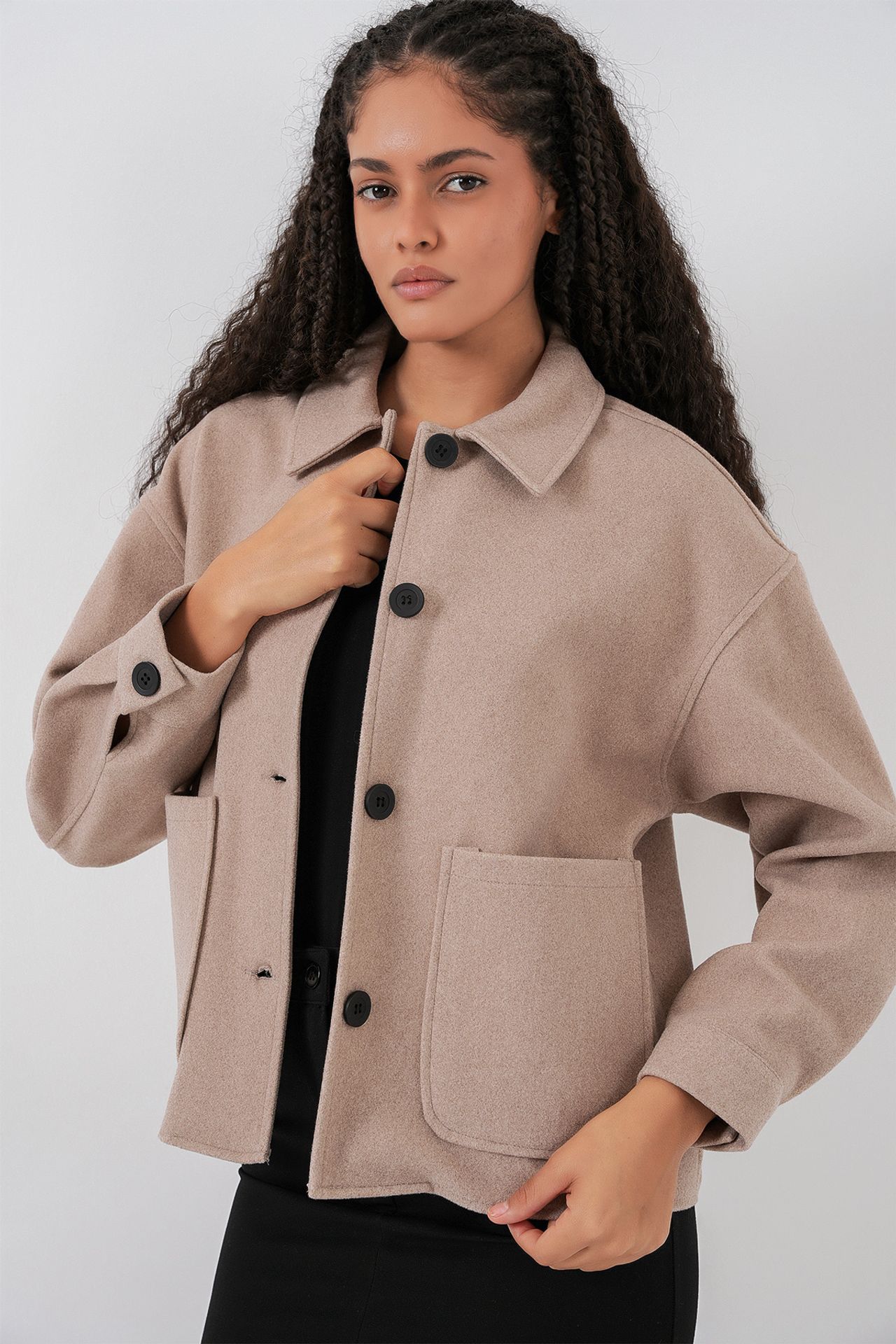 BDART Buttoned Jacket with Pockets