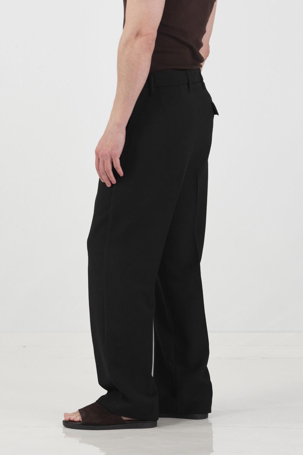 GIESTO Mid Waist Straight Leg Tailored Trousers 3