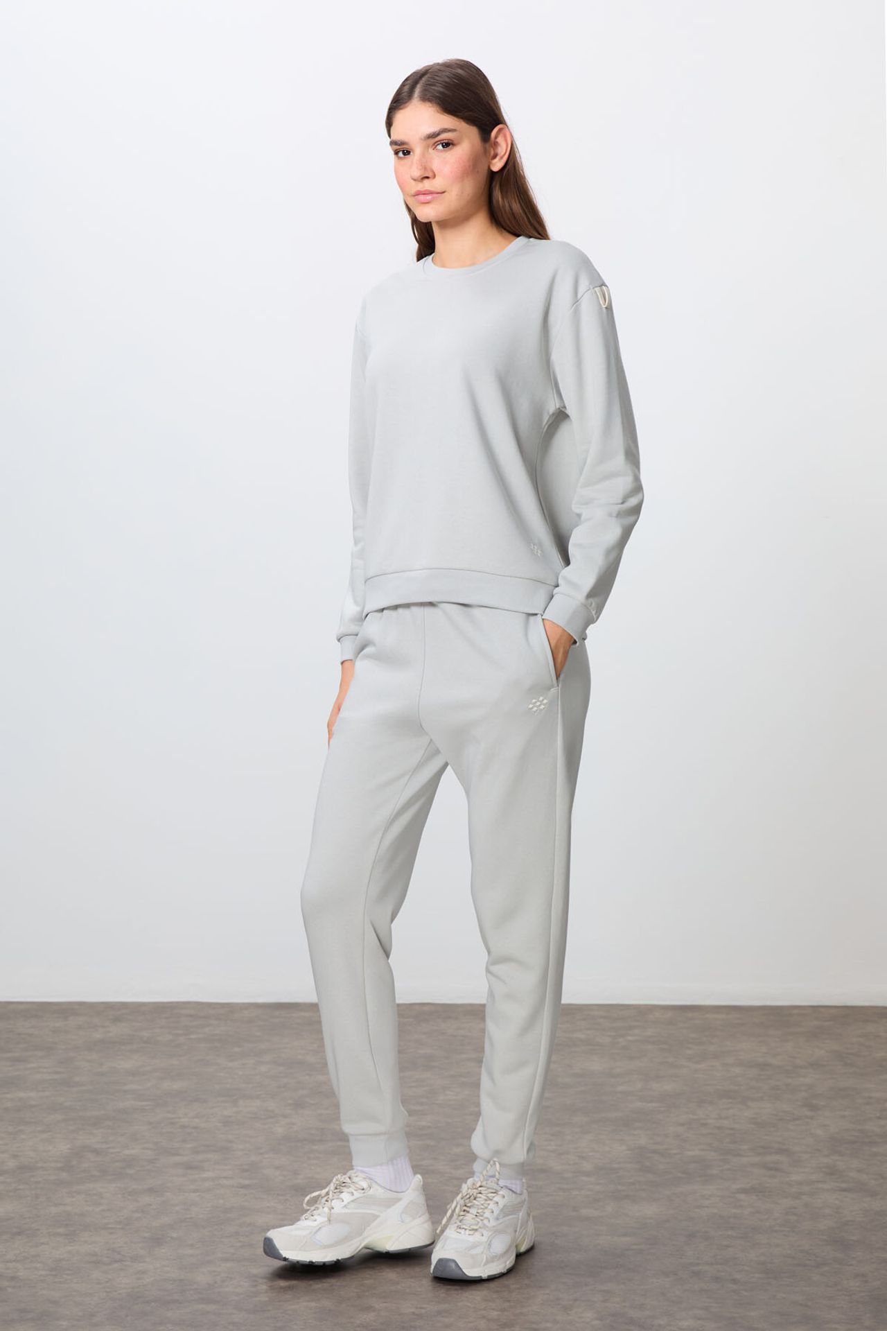 TOMMY Oversized Ribbed Sweatshirt And Pants Set 5