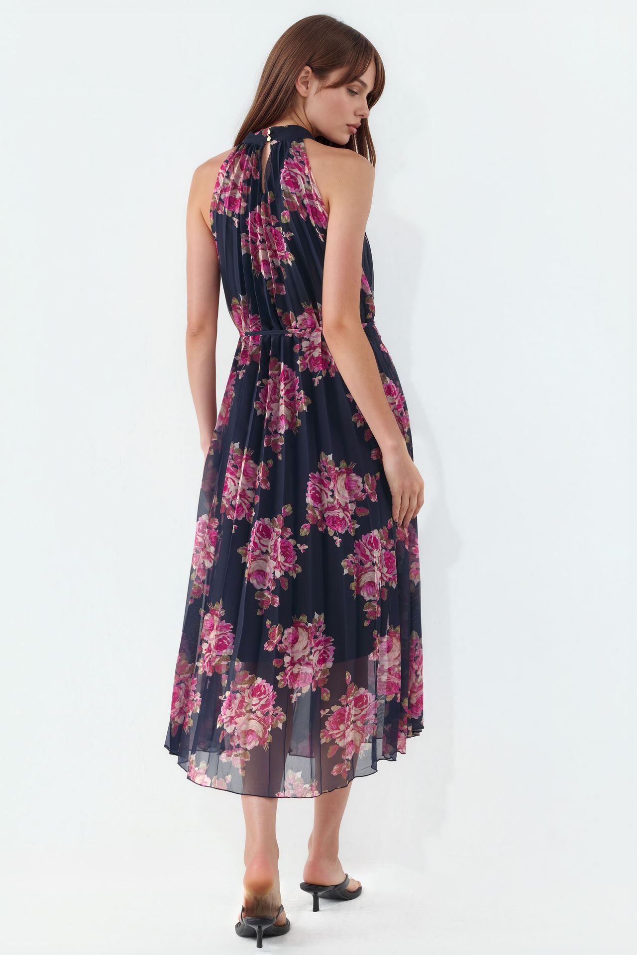 BUSEM Floral Maxi Dress with Tie Detail 3