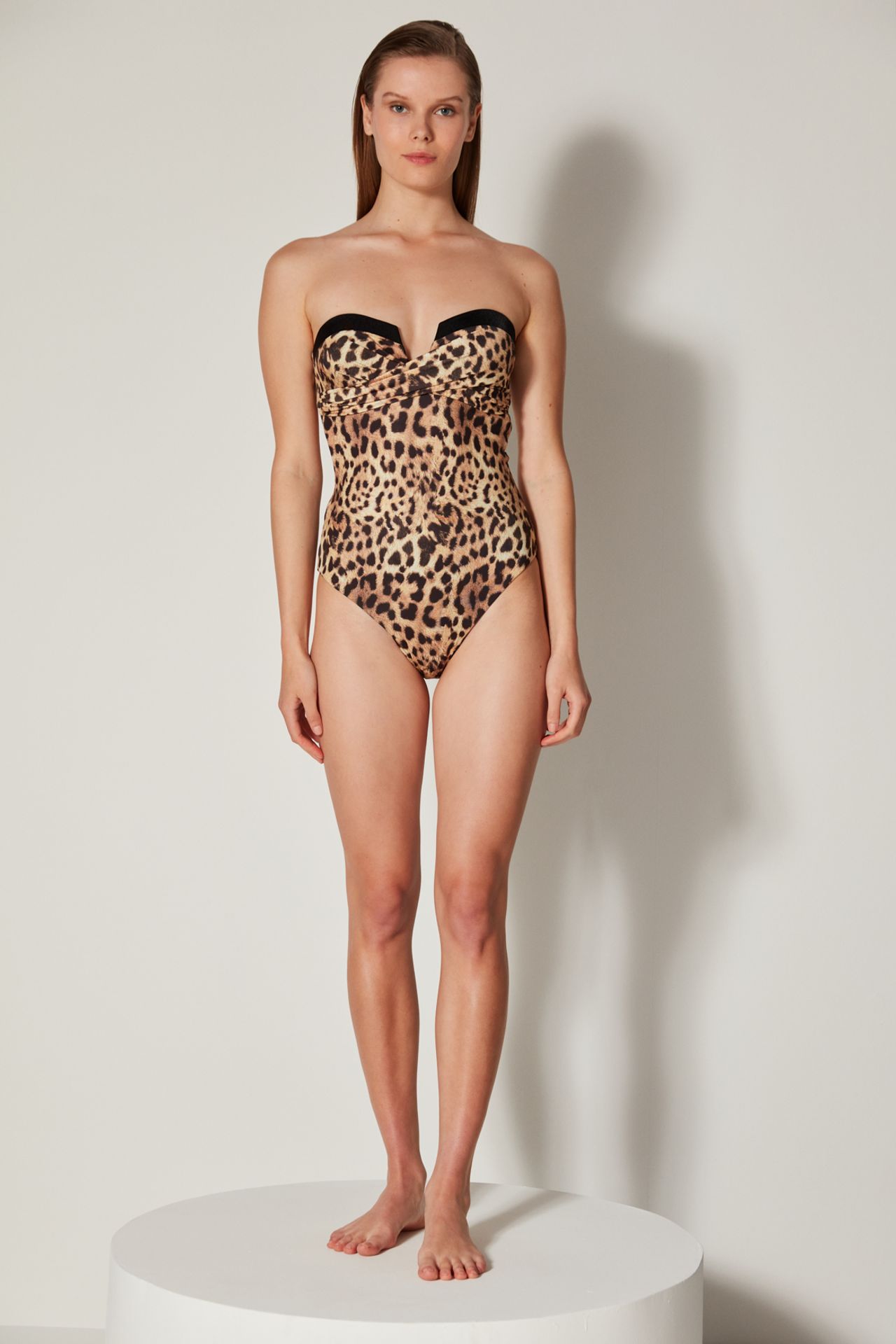 PENTI Leopard Print Puccini Corset Swimwear - Free Masur Collection 2