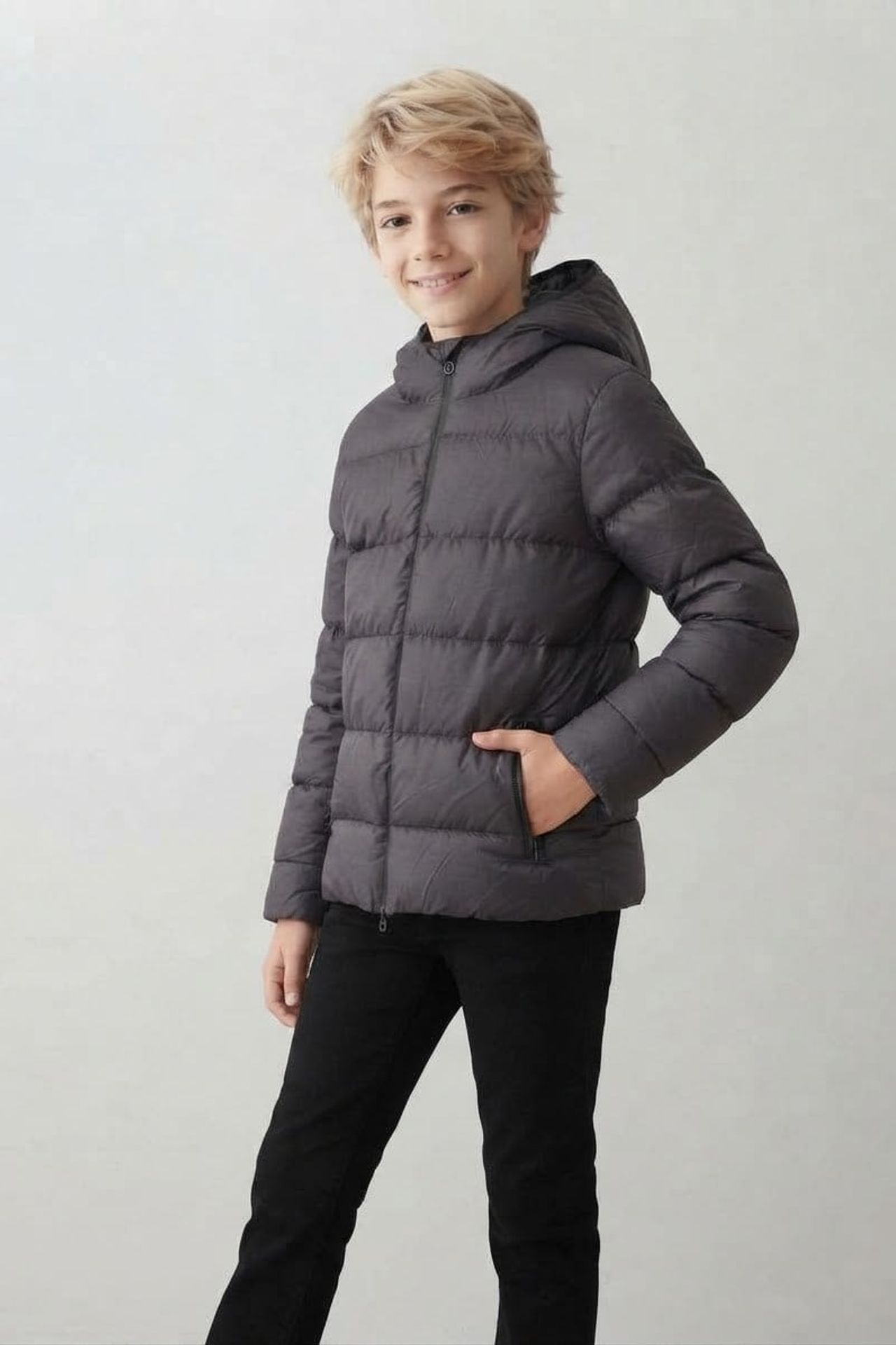 HİLAL AKINCI KİDS Hooded Padded Puffer Coat 2