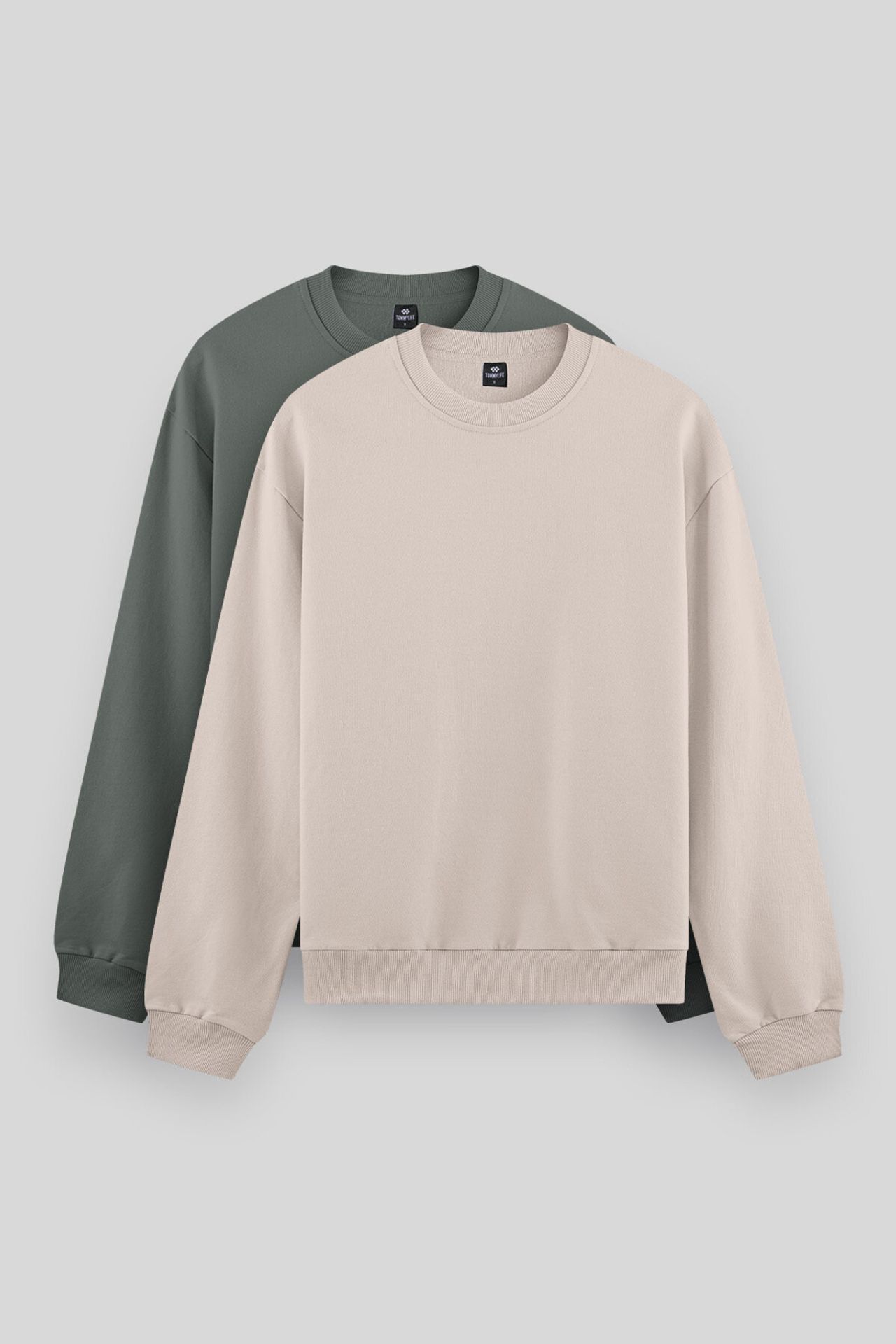 TOMMY Men's Plain Crew Neck Sweatshirt 1