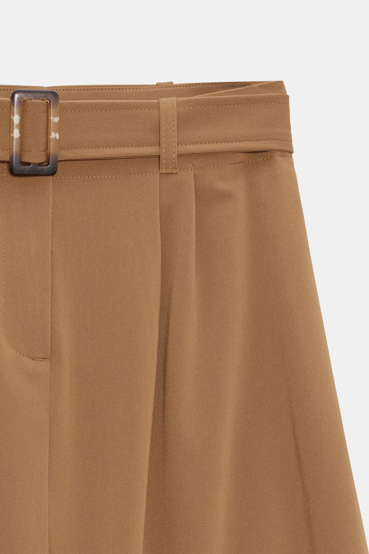 DILVIN High-waist Belted Midi Balloon Skirt 7