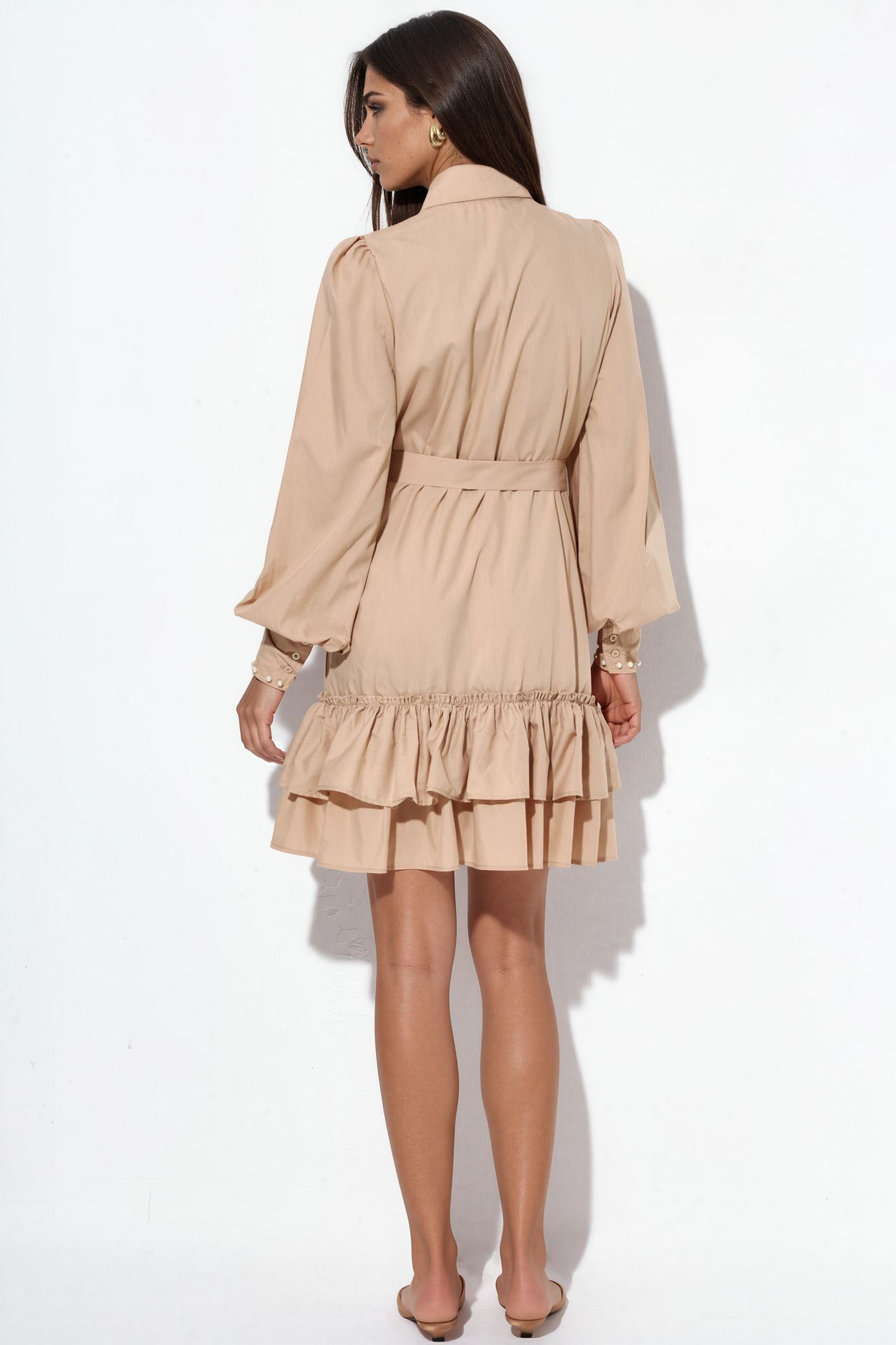 MSN Belted V-neck Mini Dress 3