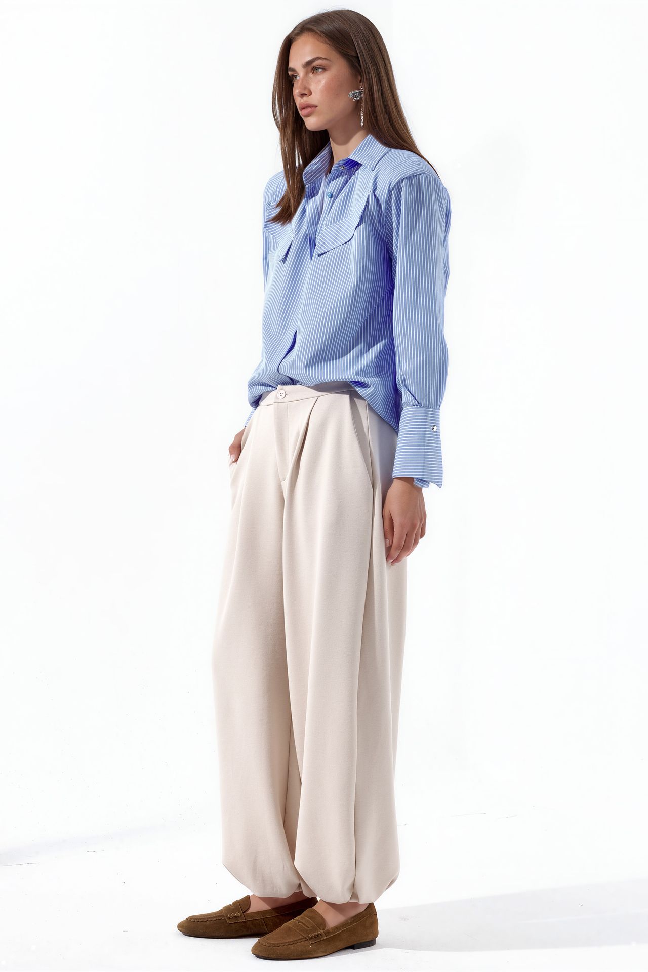 BUSEM Women's Cotton Blend Pants 2