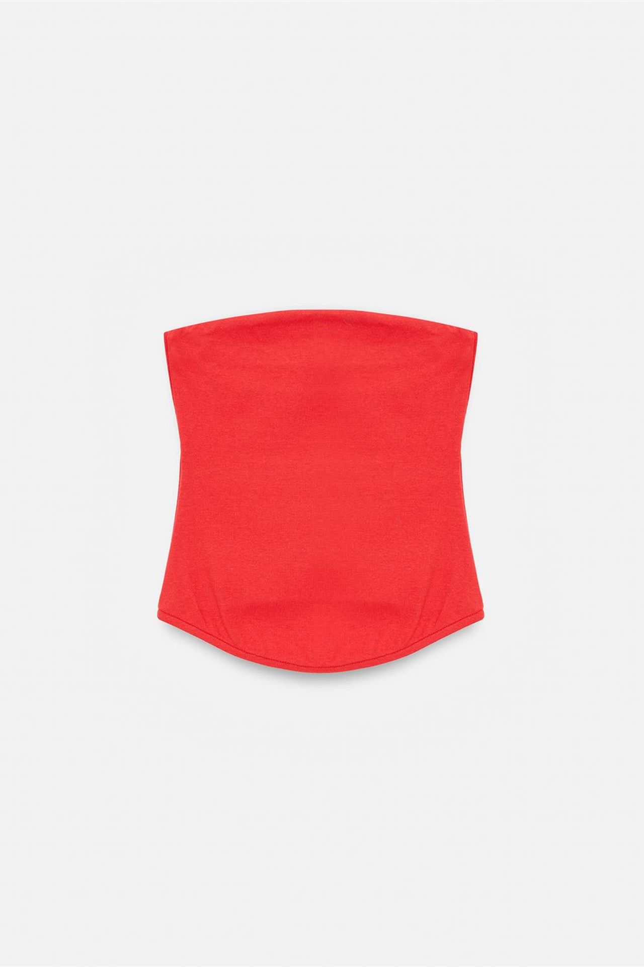 DILVIN Kadın Askısız Crop Bandeau Bluz 6