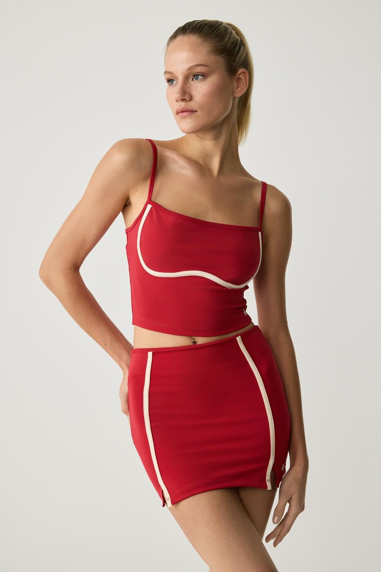 GRIMELANGE High Waist Bodycon Mini Skirt 2