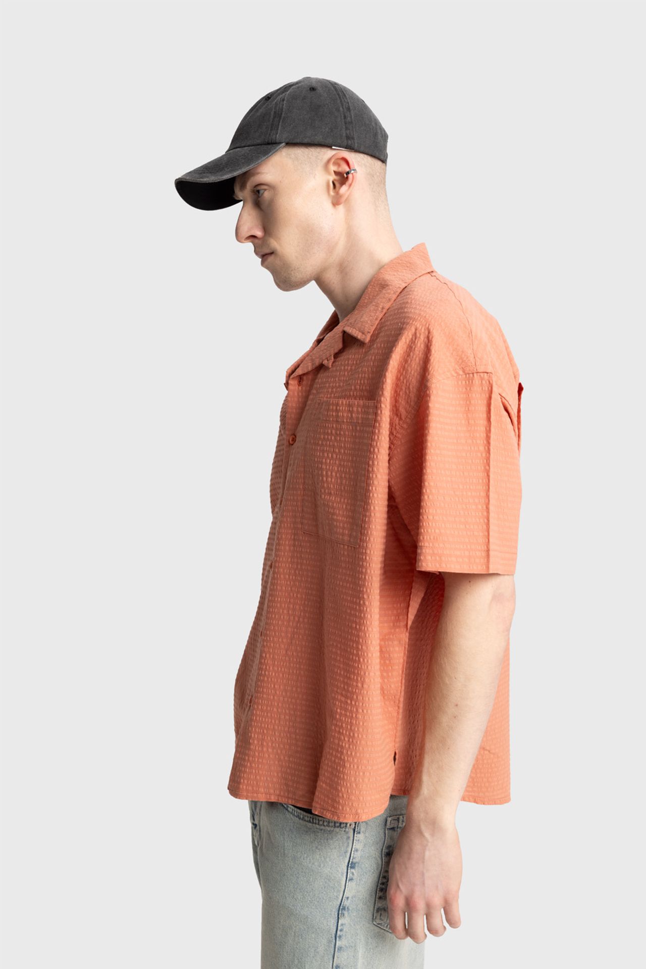 GIESTO Textured Short Sleeve Shirt 3