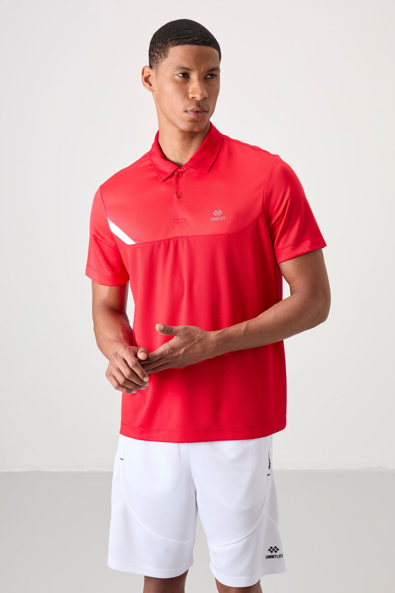 TOMMY Men's Polo Collar Short Sleeve T-Shirt 1