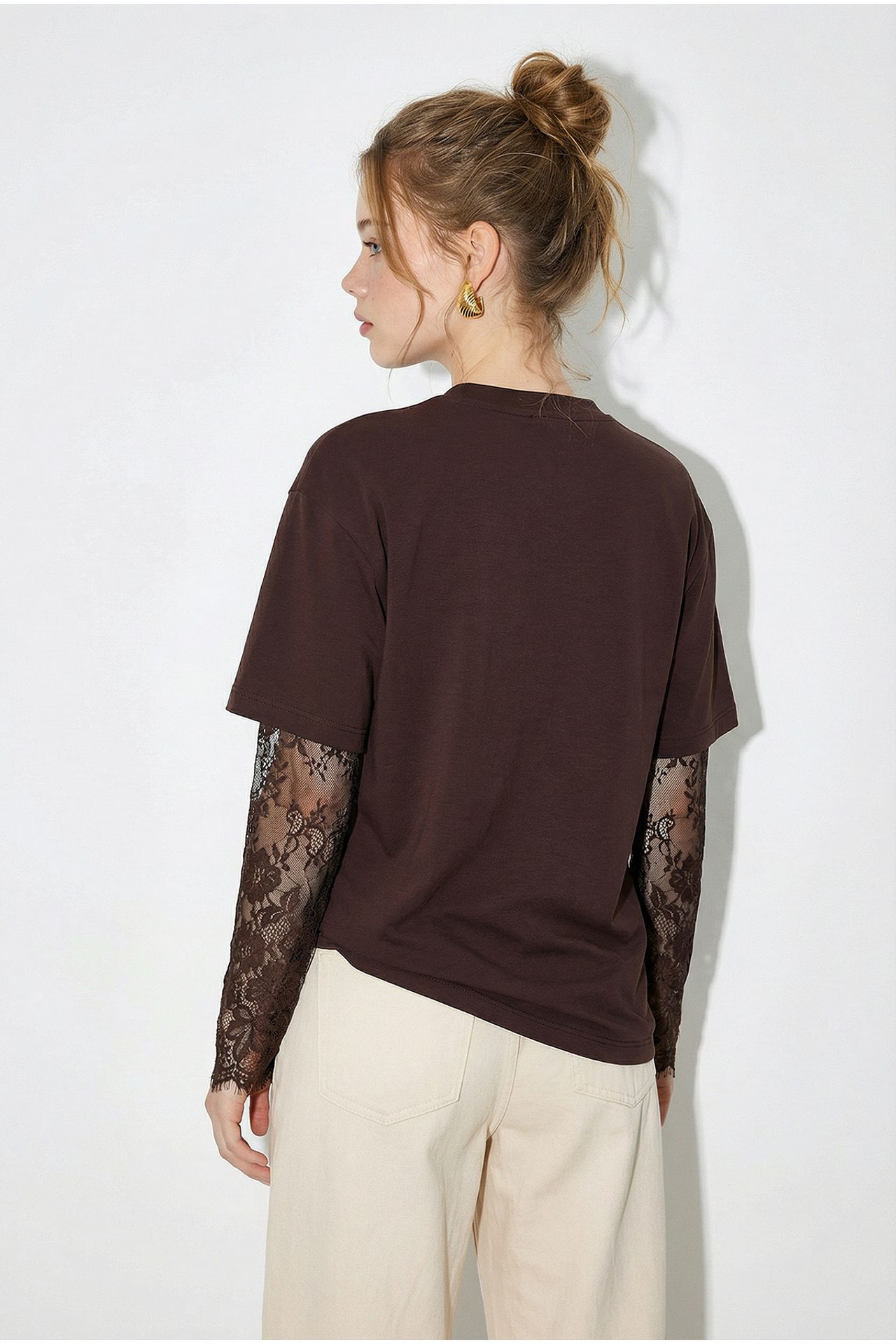 LUCCI Women's Oversized Crew Neck T-Shirt 5