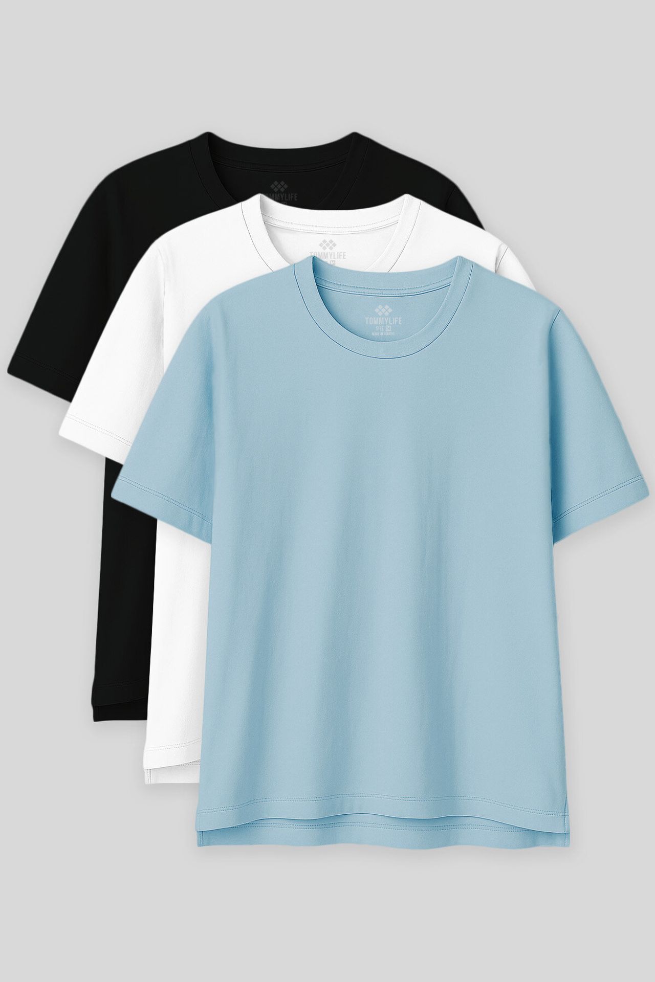 TOMMY Oversized Cotton-Modal Crew Neck T-Shirt 1