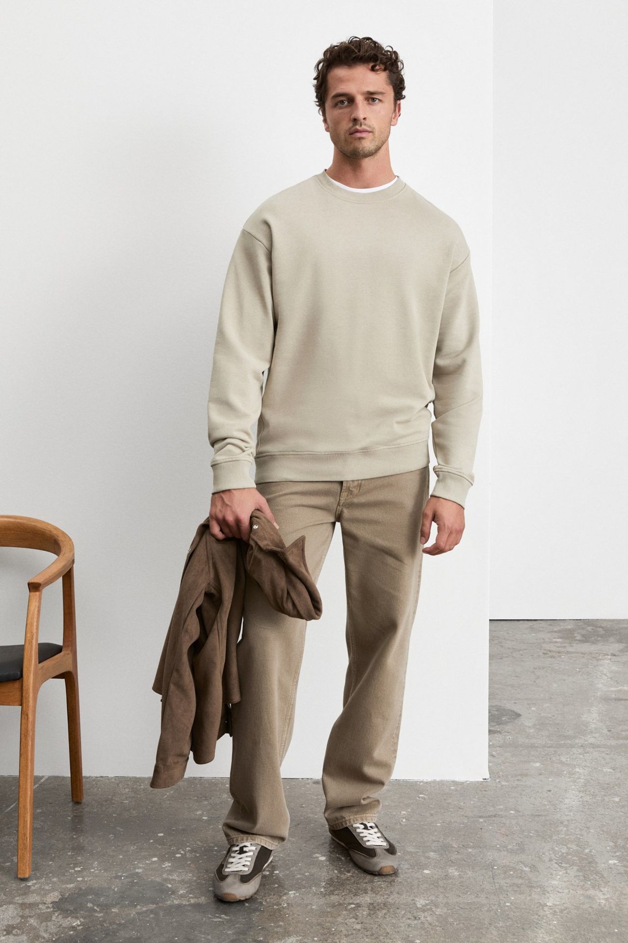 GRIMELANGE Regular Fit Crew Neck Sweatshirt 3