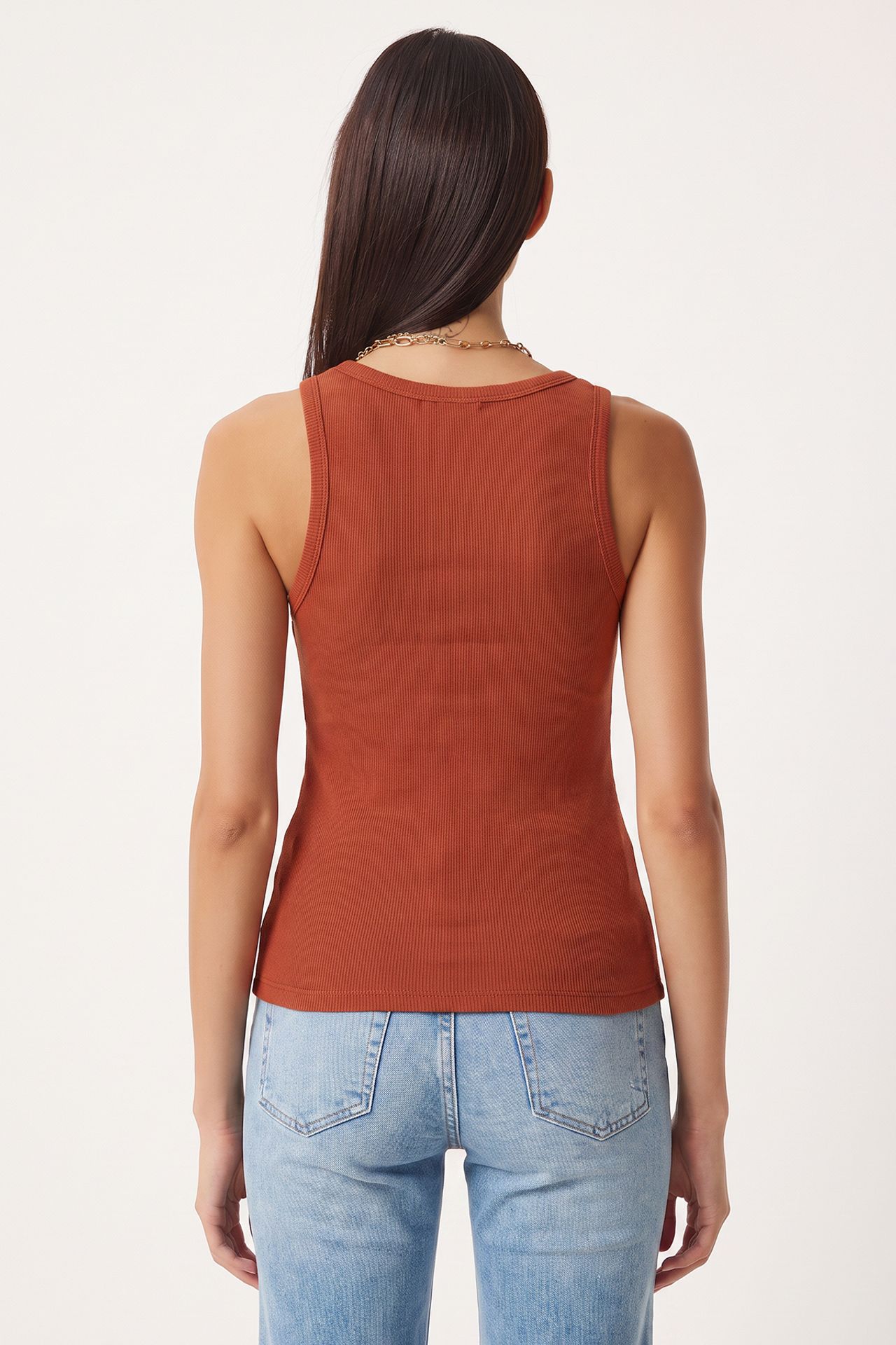 ISTANBUL Fitted U Collar Knitted 2- Pack Tank Top 3