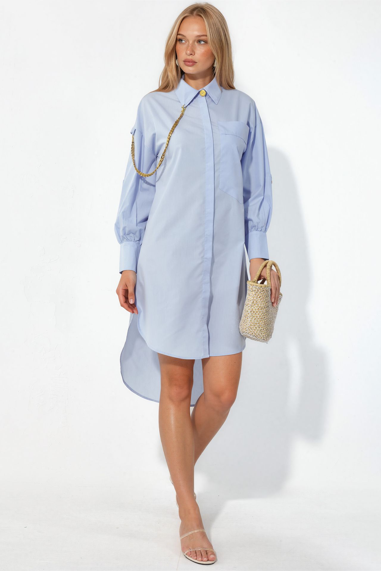 MSN Oversized Mini Shirt Dress 2
