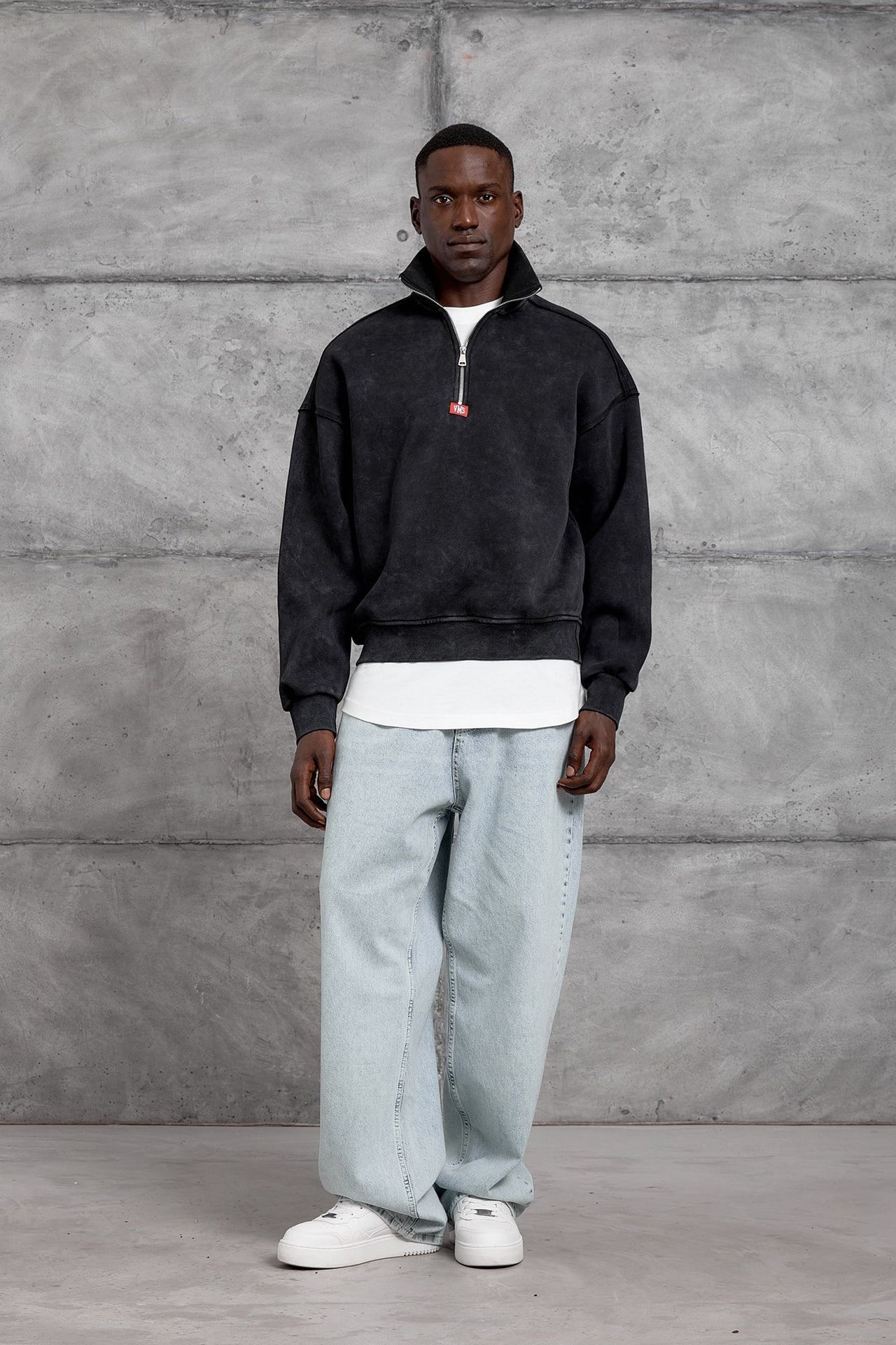 NOMARC Bol Kesim Yarım Fermuarlı Uzun Kollu Sweatshirt 2