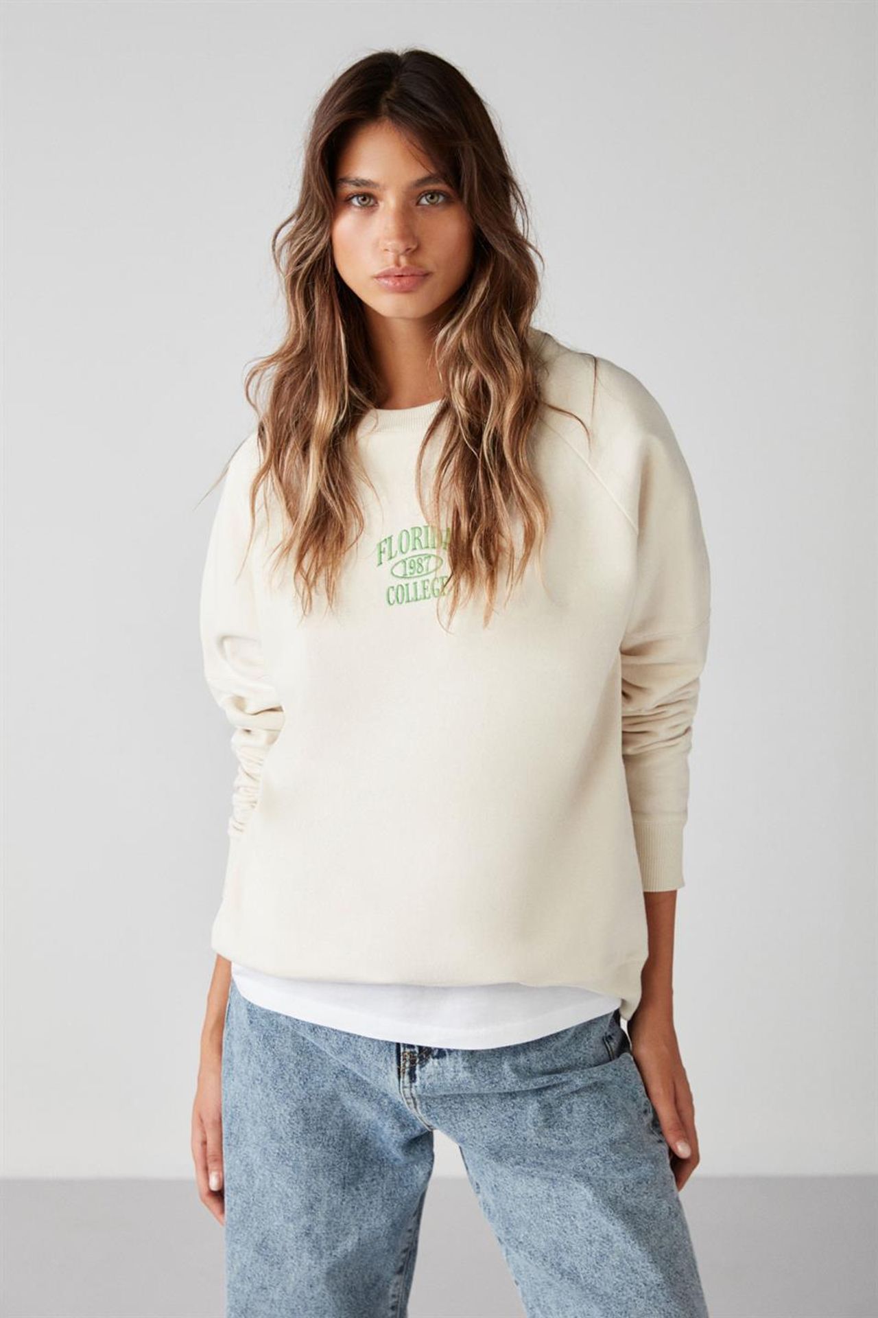GRIMELANGE Crew Neck Printed Sweatshirt 4
