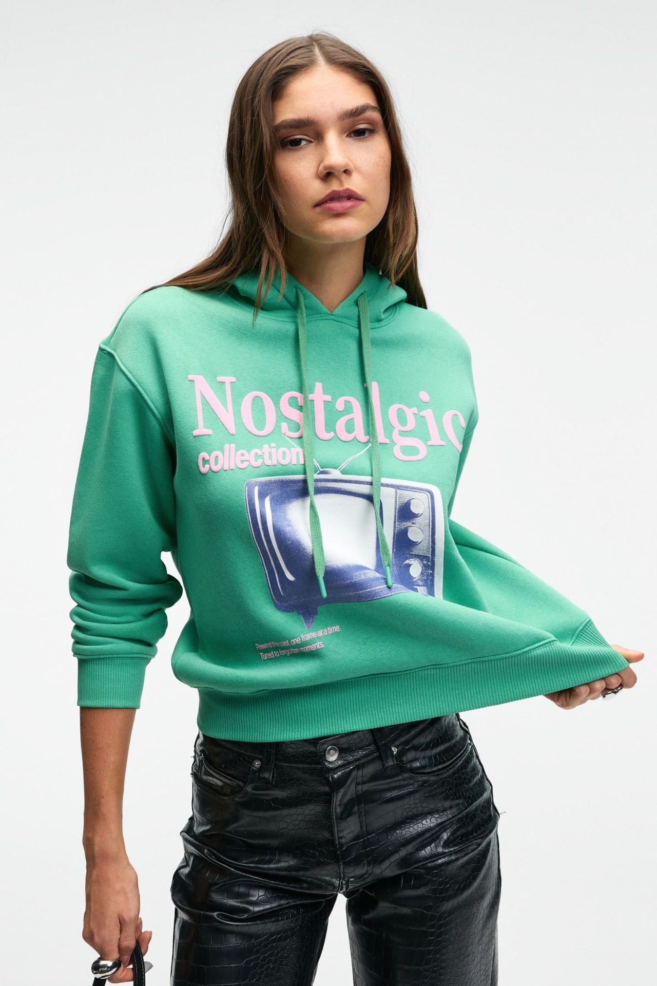 ETHIQUET Printed Relaxed Hooded Hoodie 2