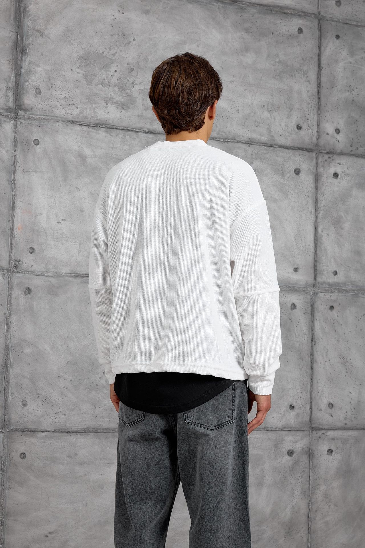 NOMARC Regular Kalıp Bisiklet Yaka Sweatshirt 5