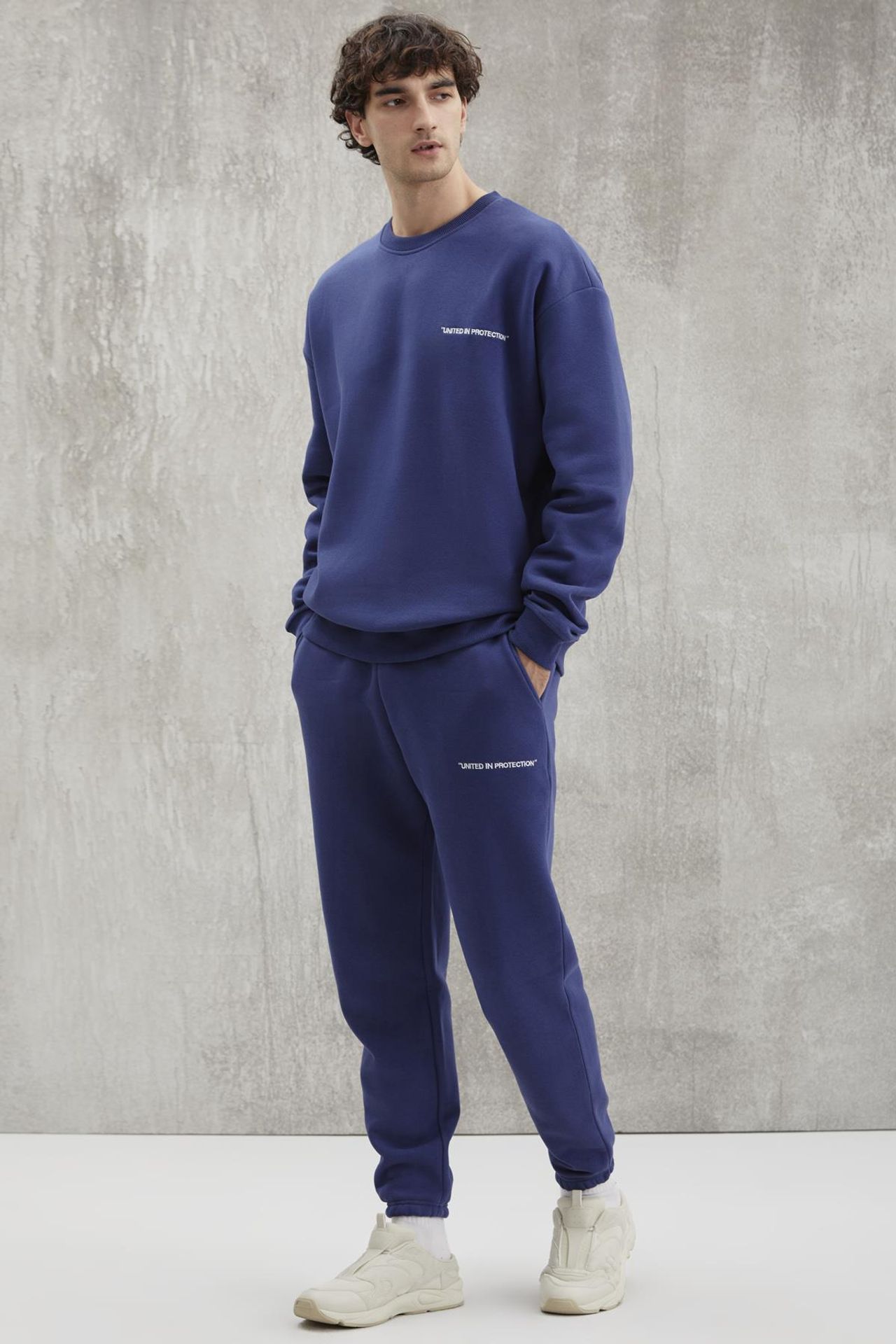 GRIMELANGE Bol Kesim Bisiklet Yaka Sweatshirt 1
