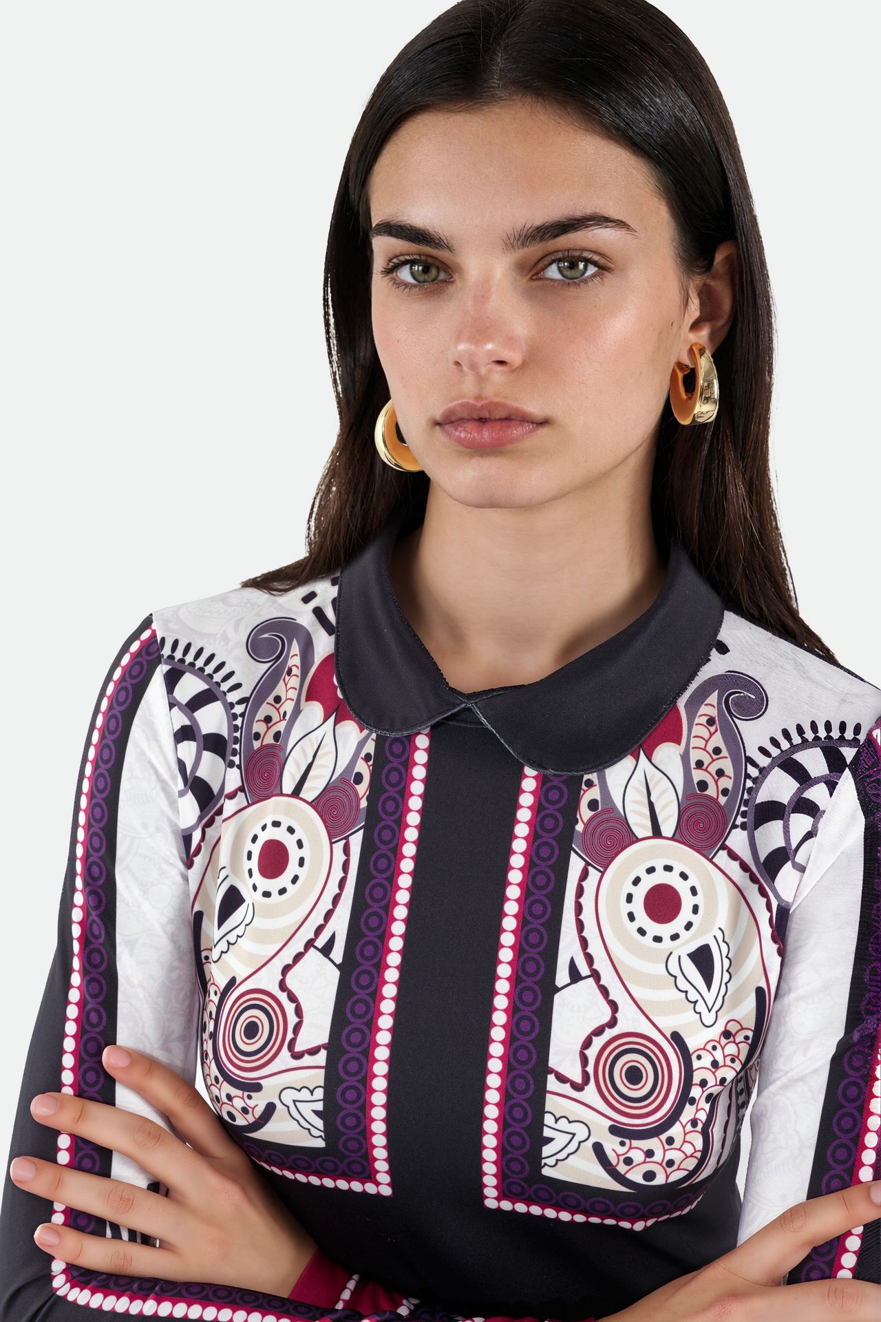 MSN Printed Bodycon Midi Dress 4