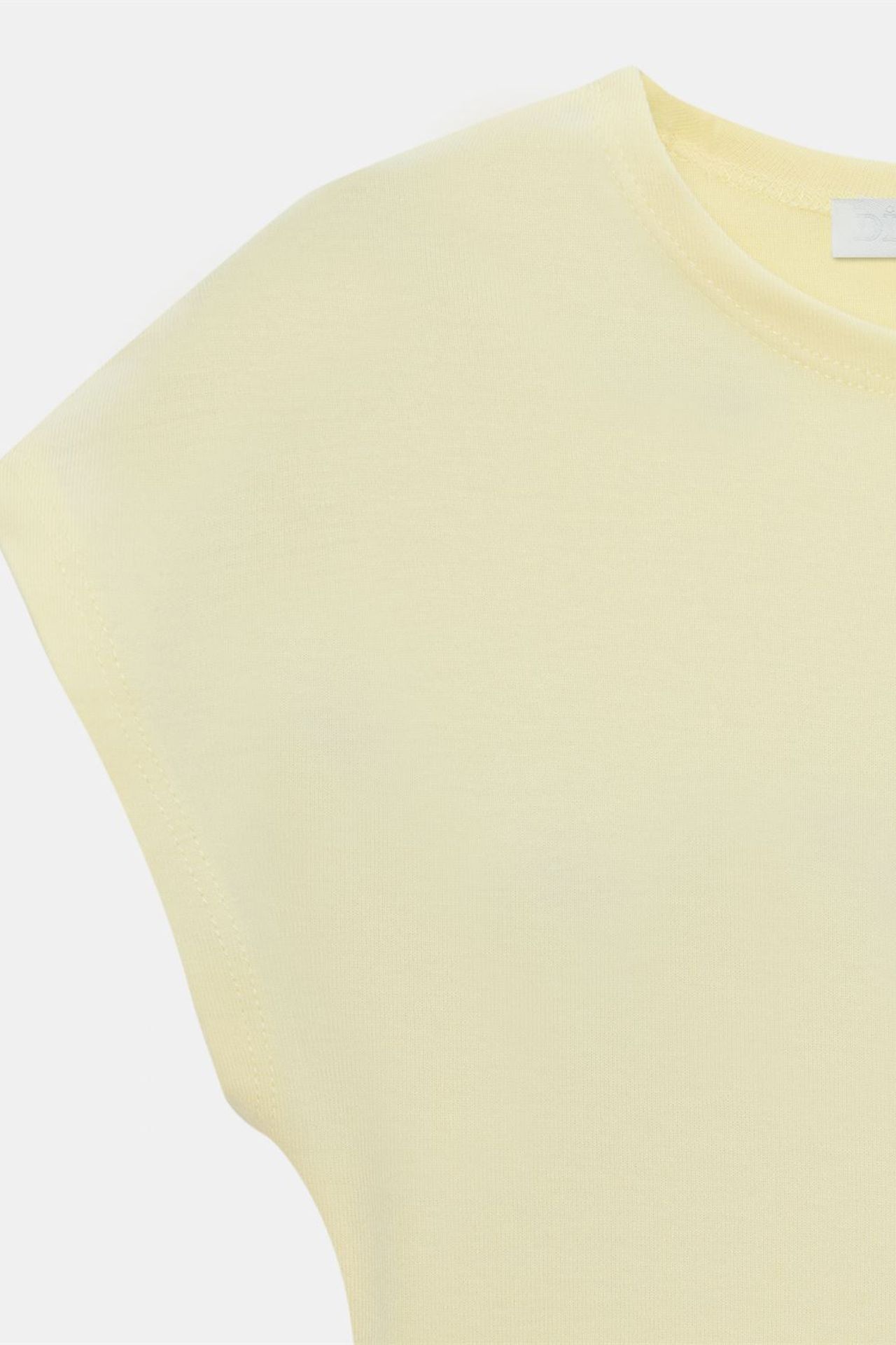 DILVIN Dar Kesim Kısa Jersey Bluz 7