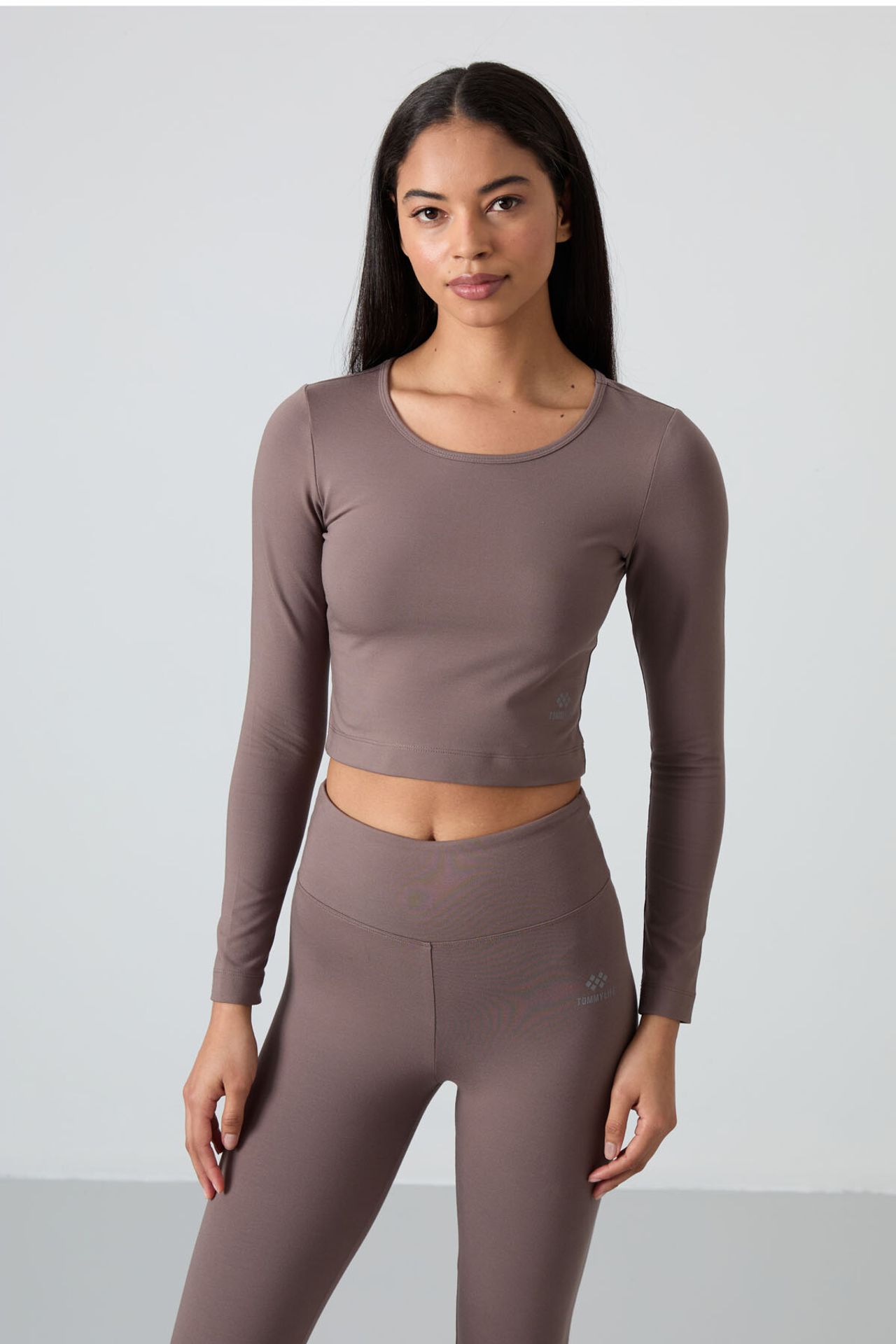 TOMMY Cotton Elastane Crop T-Shirt And Leggings Set 5