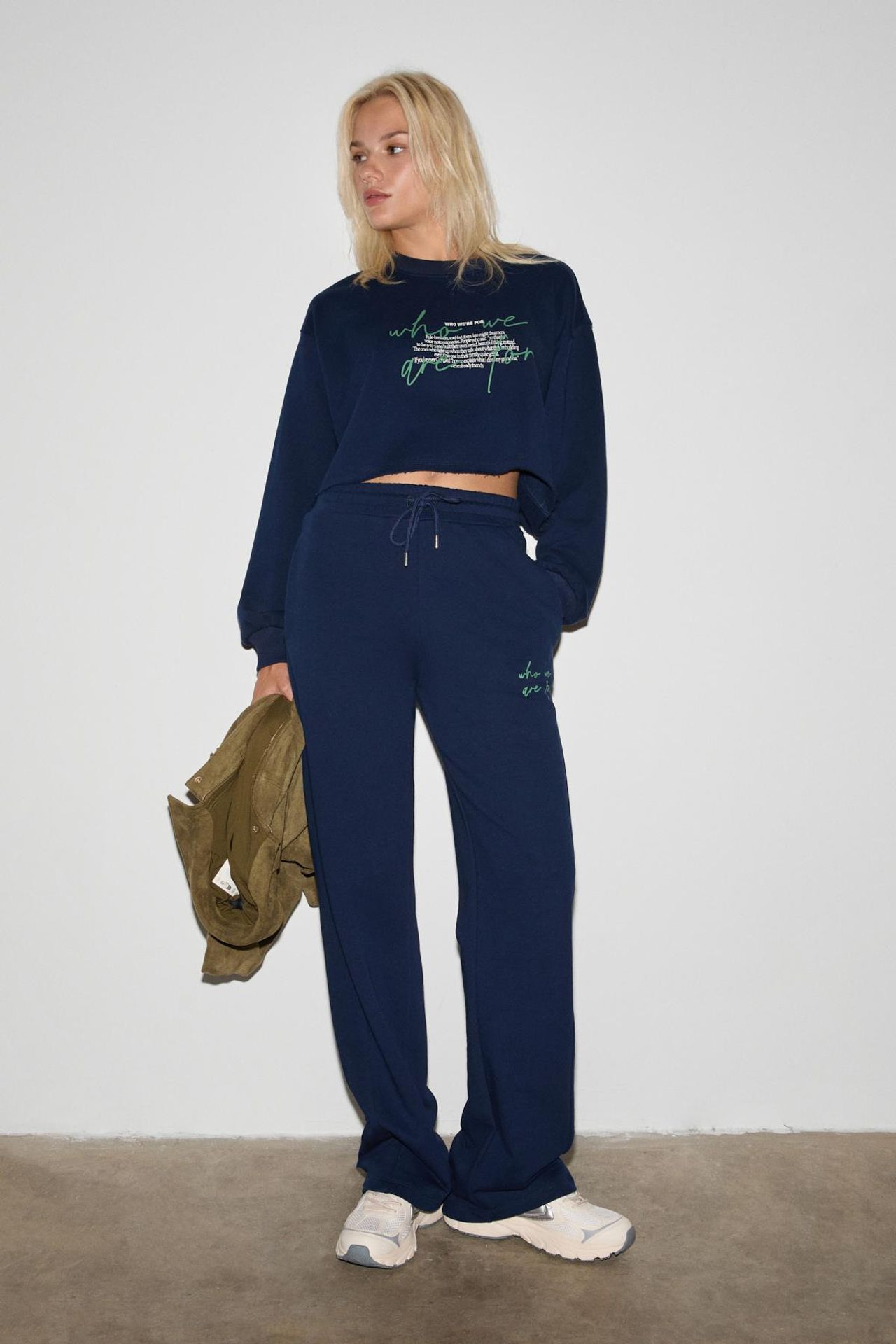 GRIMELANGE Oversized Straight Leg Printed Joggers 3