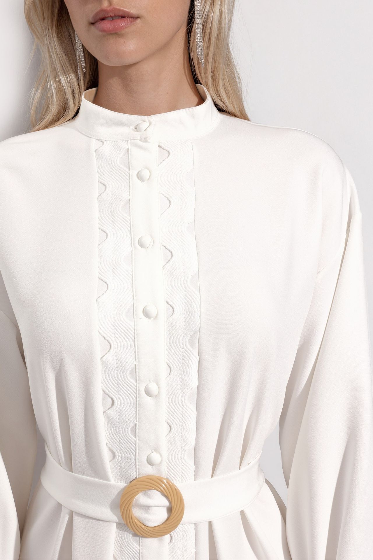 MSN Belted A-line Maxi Dress 5