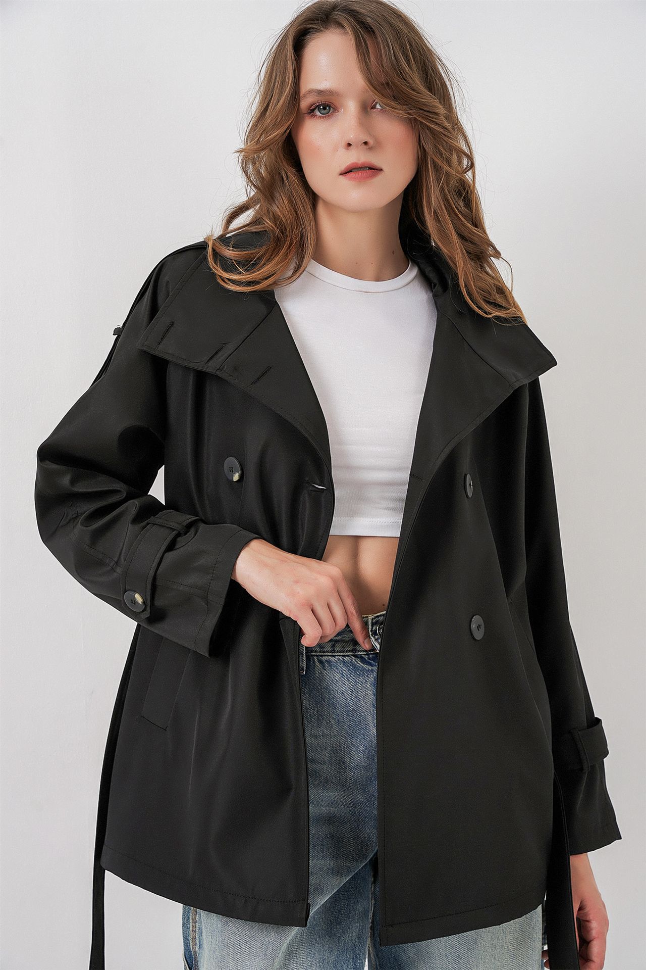 BDART Regular Fit Trench Coat with Jacket Collar 3