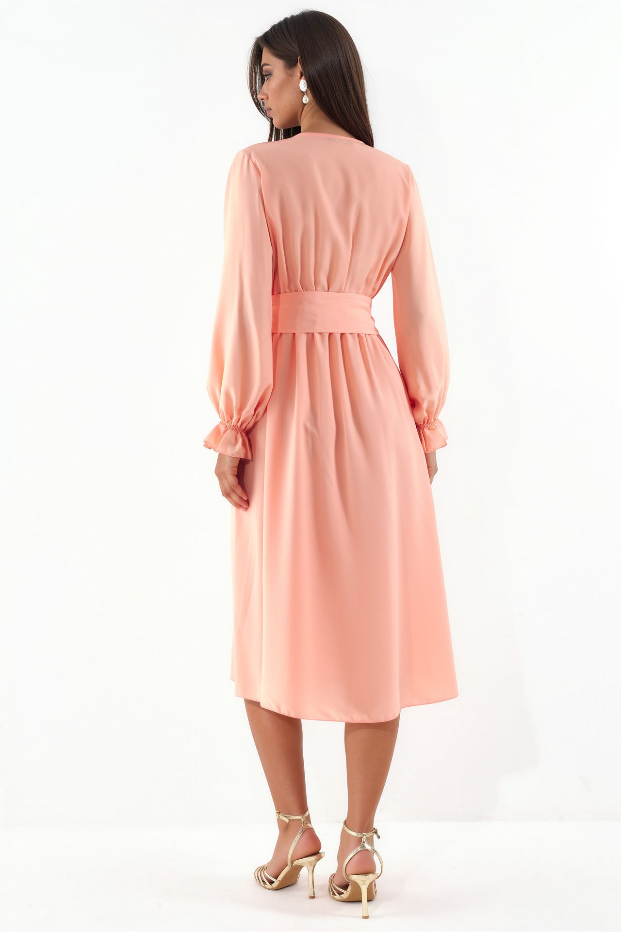 MSN Belted Wrap Midi Dress 2