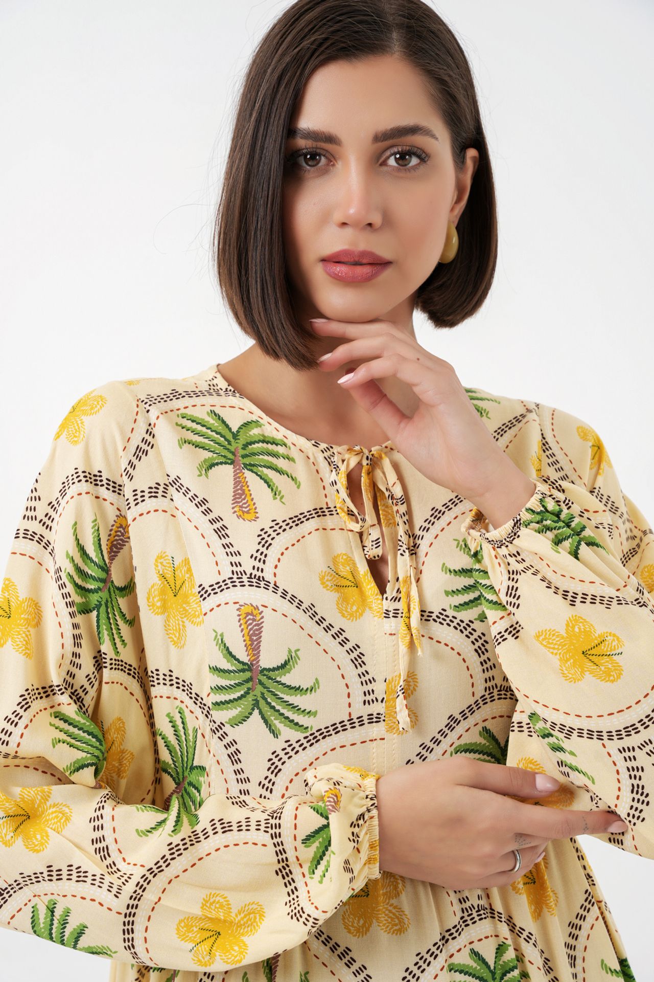 BDART Tropical Printed Maxi Dress with Button Closure 4