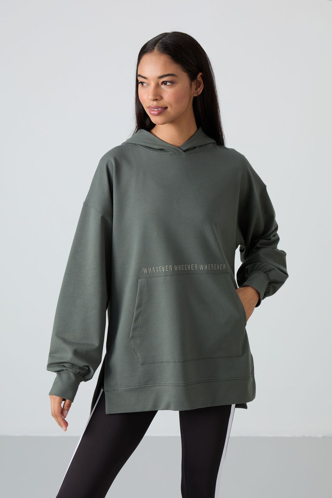 TOMMY Oversized Printed Hooded Sweatshirt 1