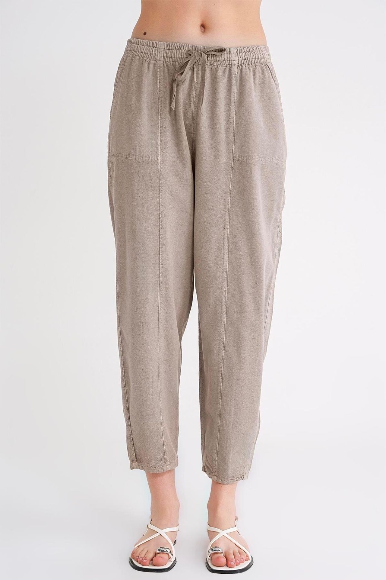 Mixray Cotton Jogger Pants with Drawstring Waist 3