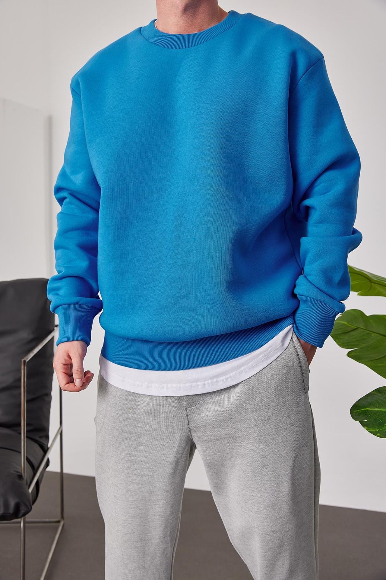 NOMARC Bisiklet Yaka Fitilli Sweatshirt 2