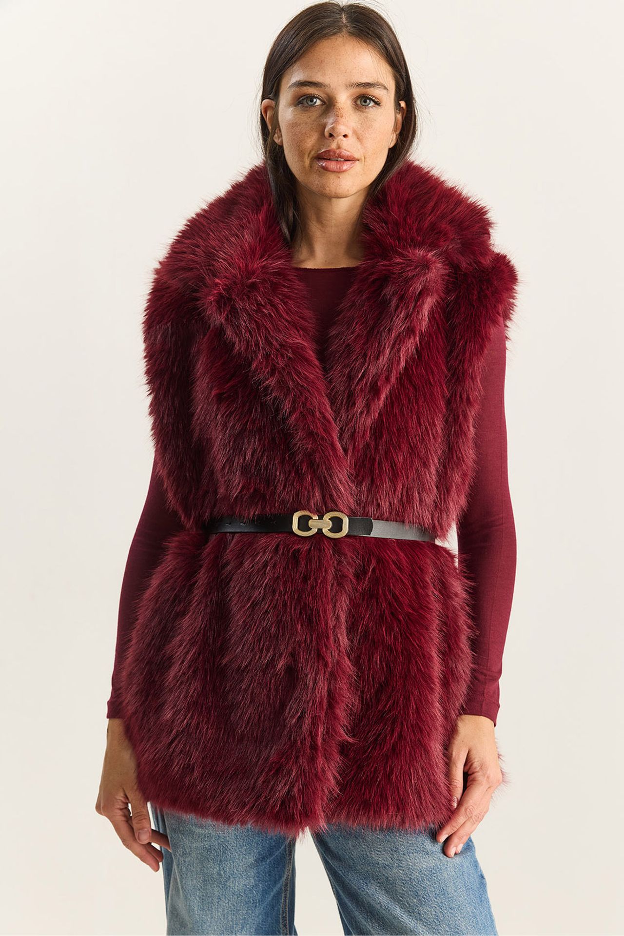 LUCCI Faux Fur Waistcoat  1