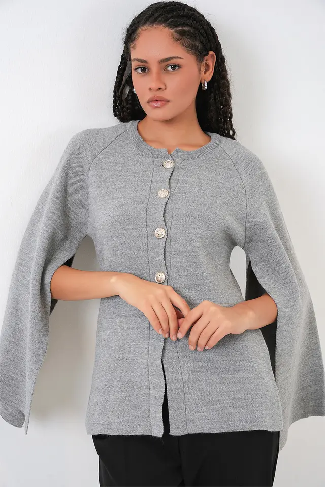 BDART Textured Knit Cardigan with Button Closure