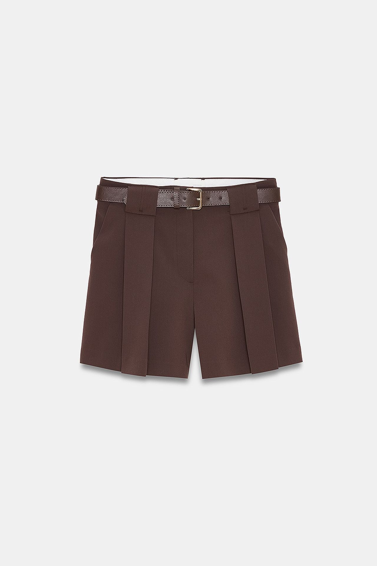 DILVIN Women’s High-Waist Pleated Tailored Shorts