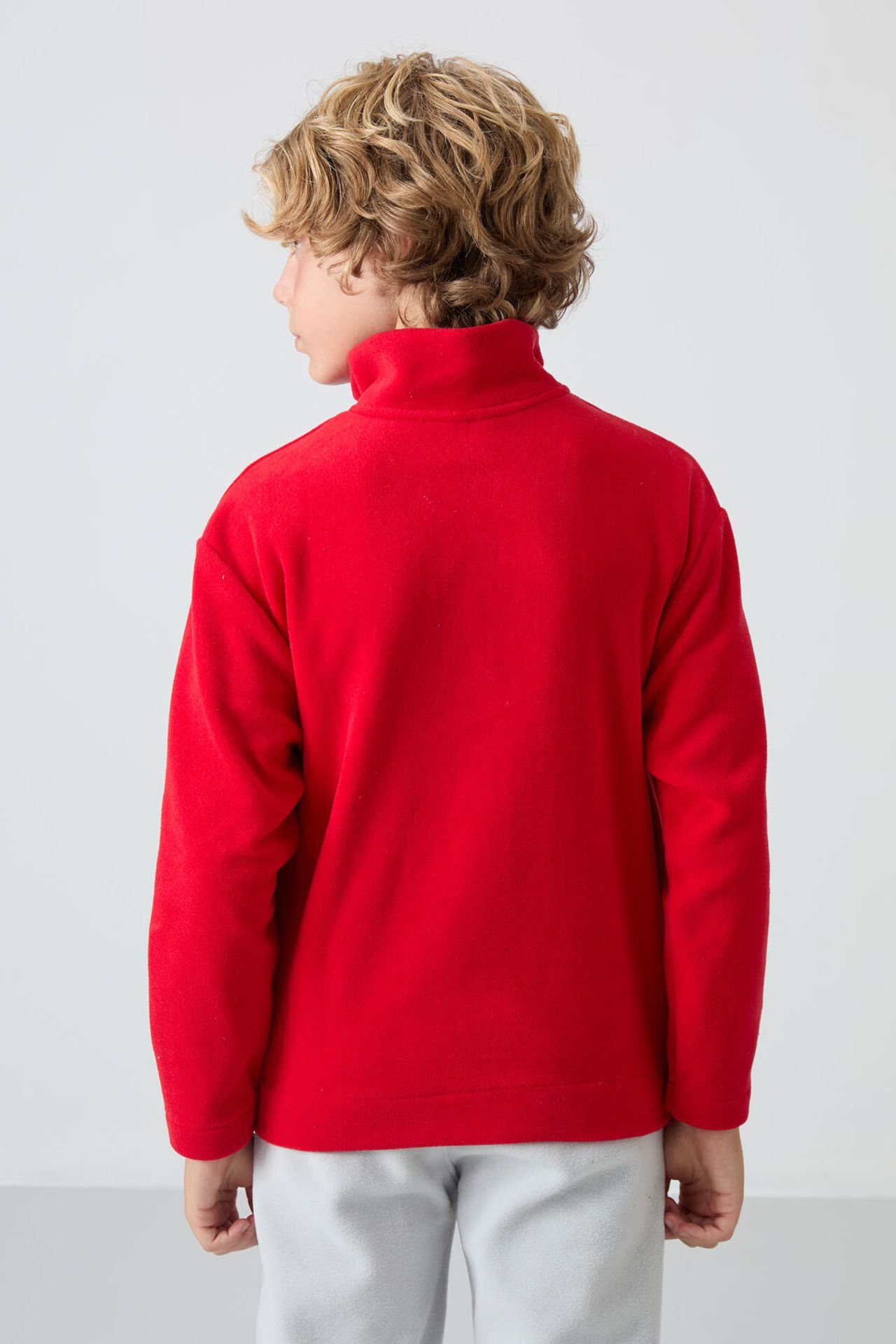 TOMMY Youth Half Zip Embroidered Sweatshirt 5