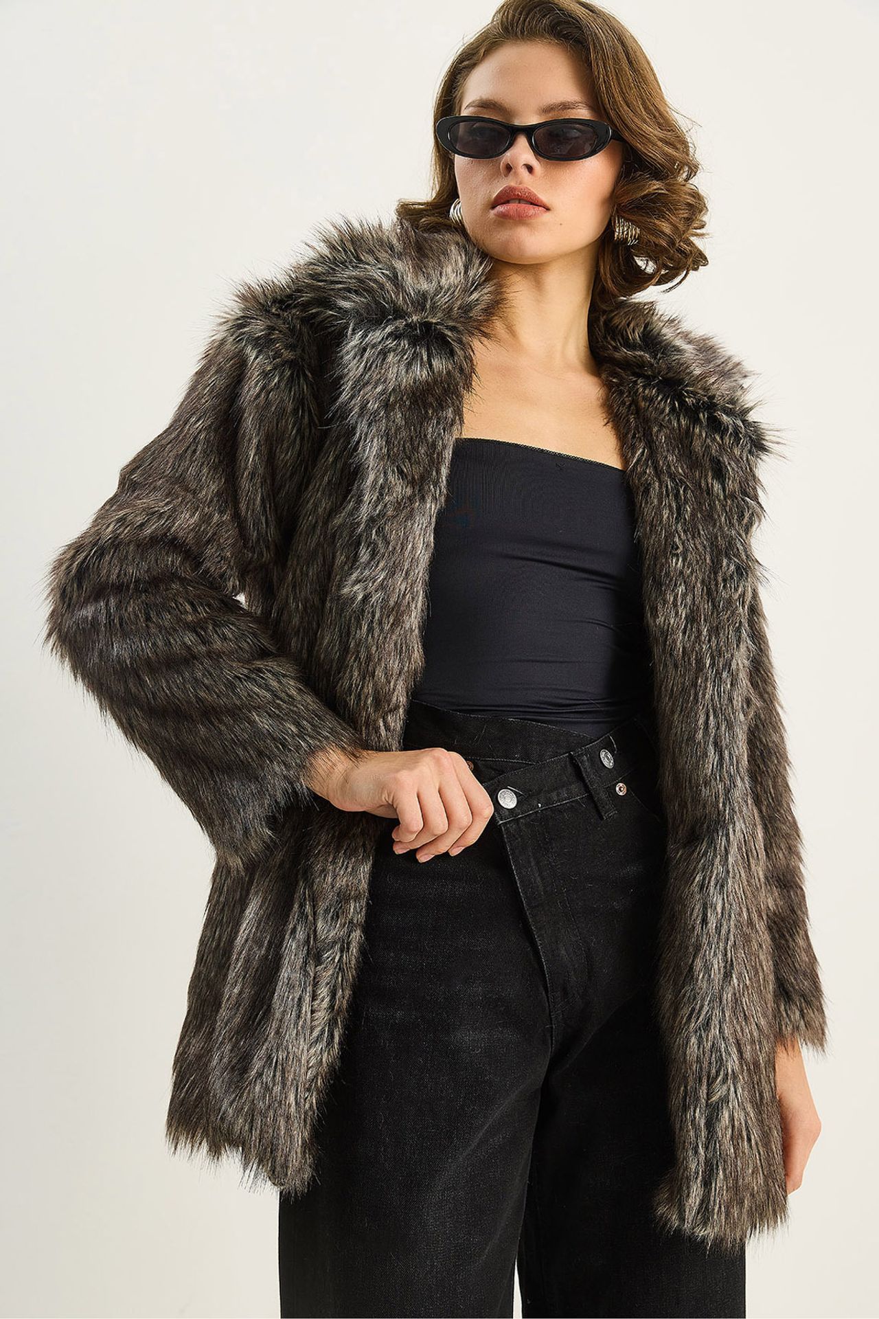 LUCCI Faux Fur Coat 1