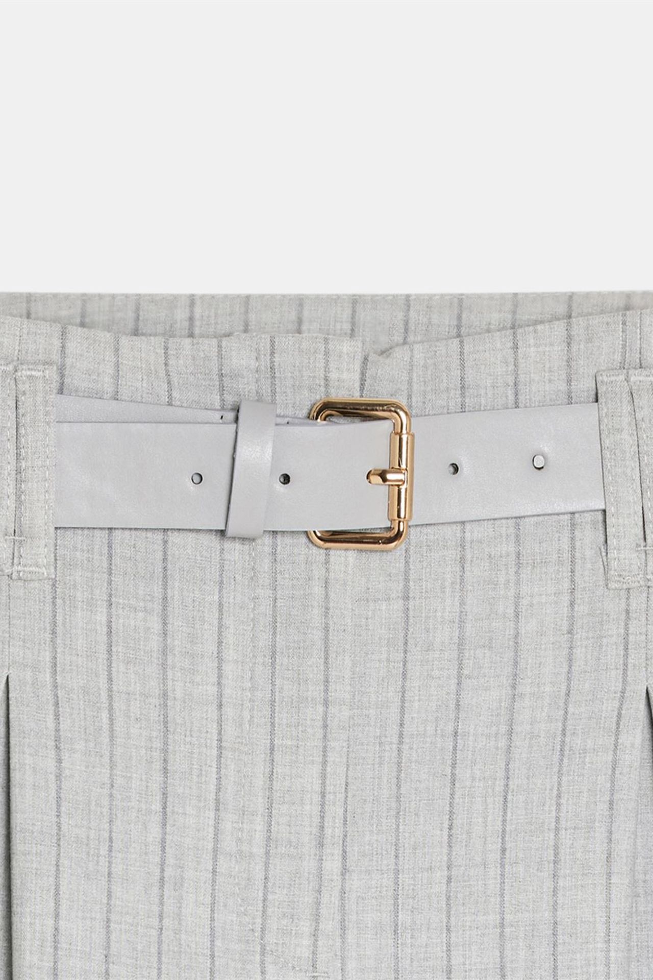 DILVIN Striped Wide-Leg Pleated Trousers 8
