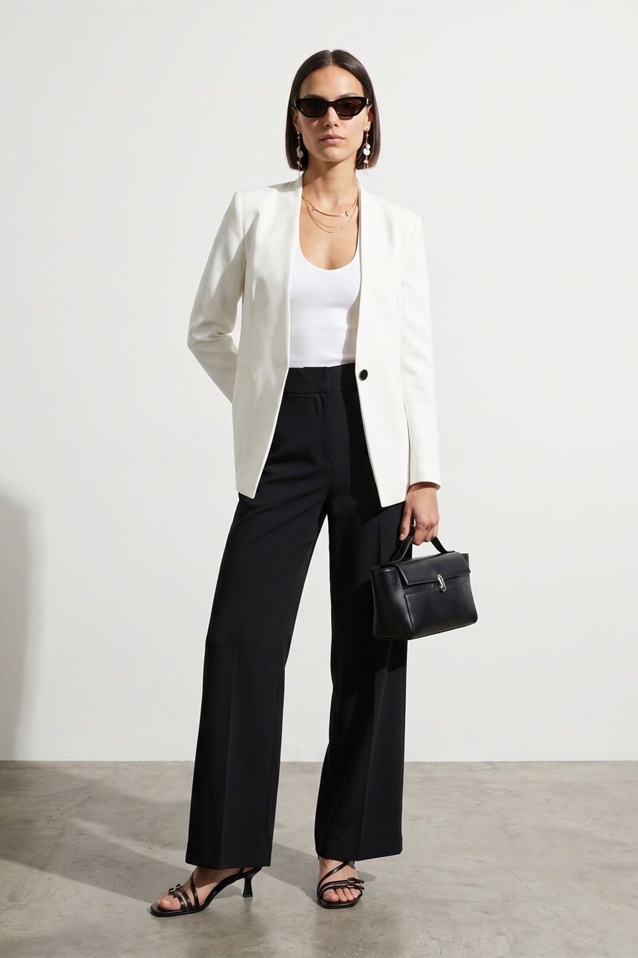 DILVIN Women’s Slim Fit Crepe Blazer Jacket 4