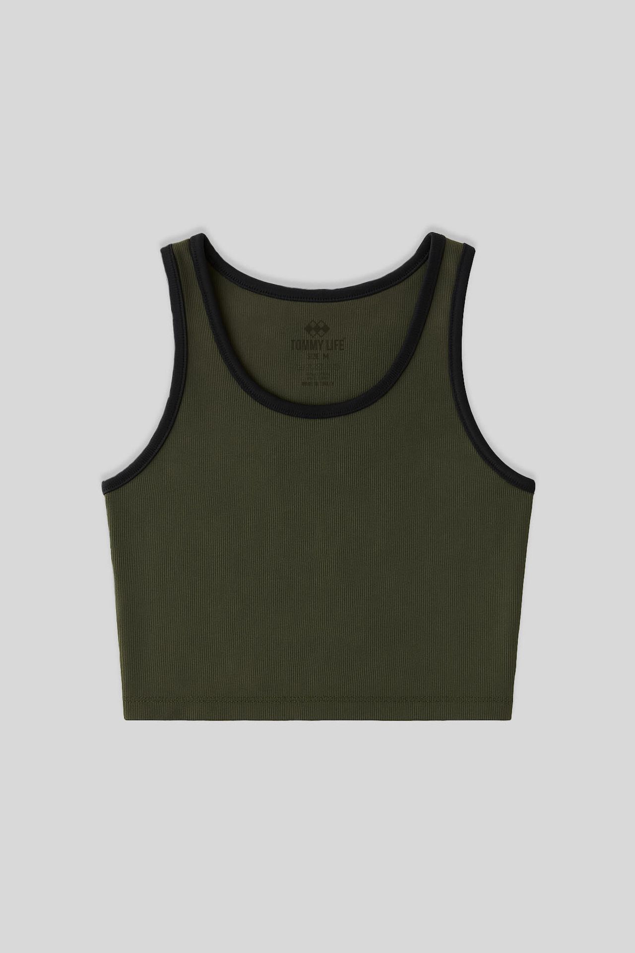 TOMMY Ribbed Sleeveless Crop Top 2